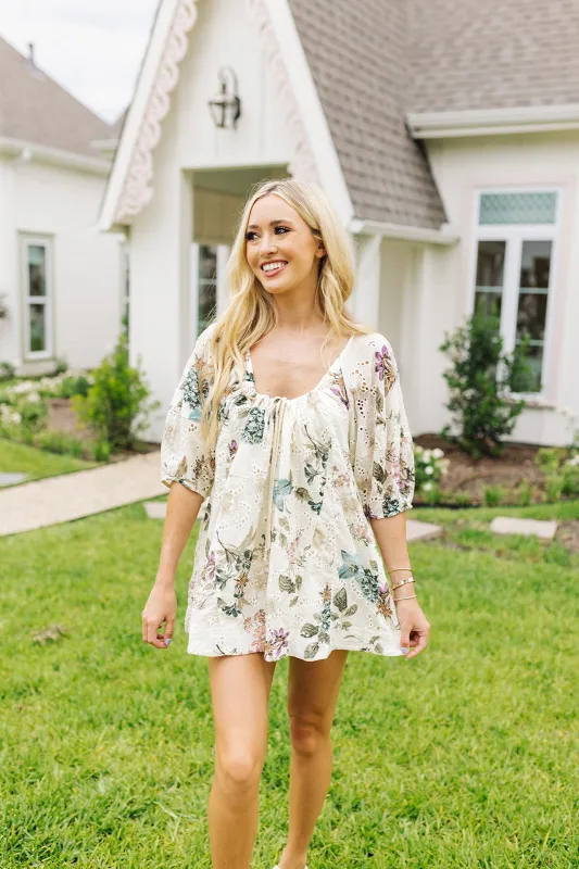 Keep It Simple Romper - Cream made by Olivaceous