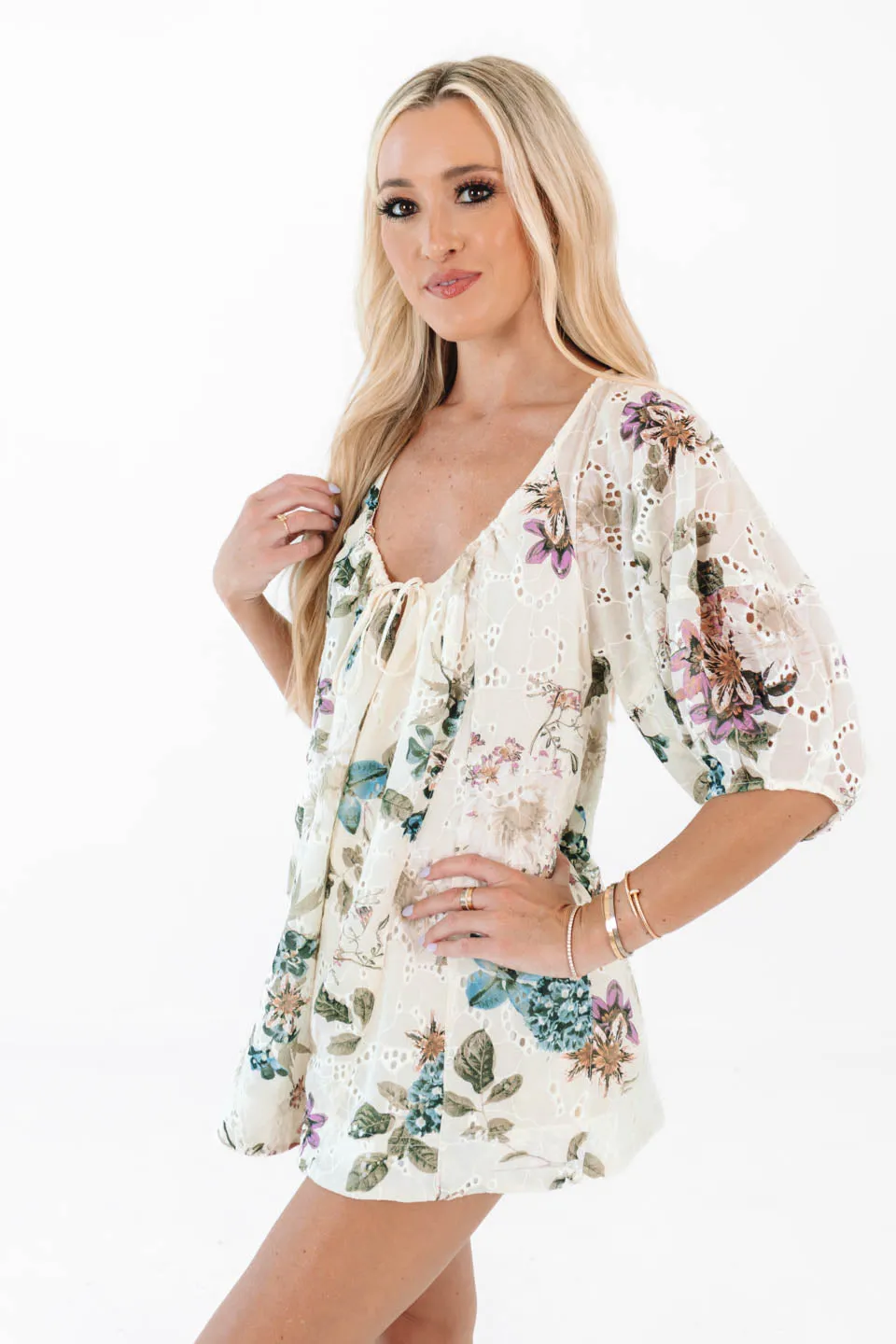 Keep It Simple Romper - Cream sold by The Impeccable Pig product image thumbnail 5