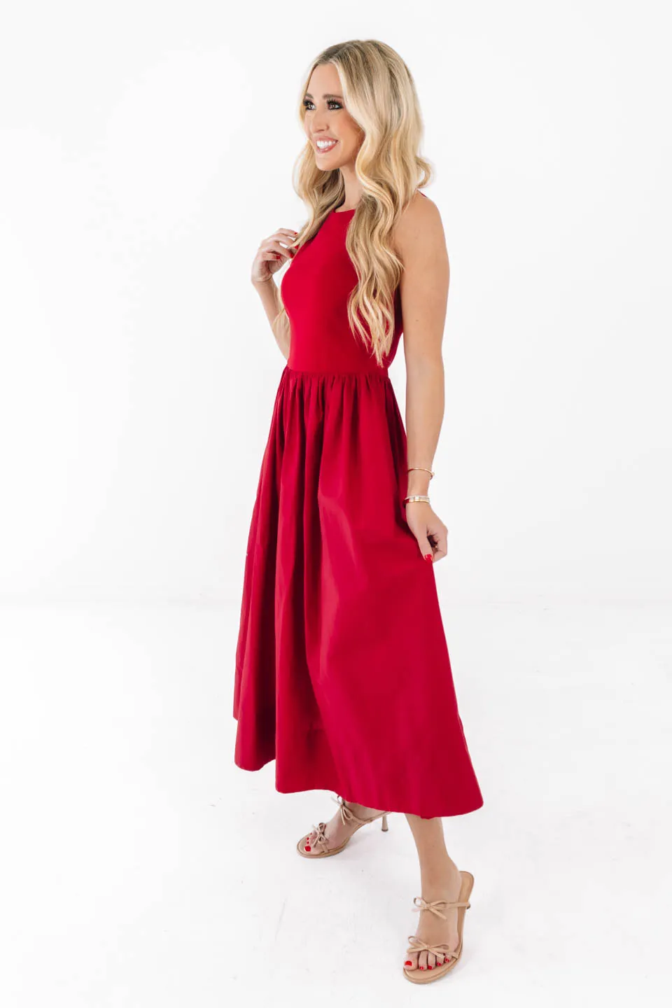 Martini Hour Midi Dress - Red sold by The Impeccable Pig product image thumbnail 3