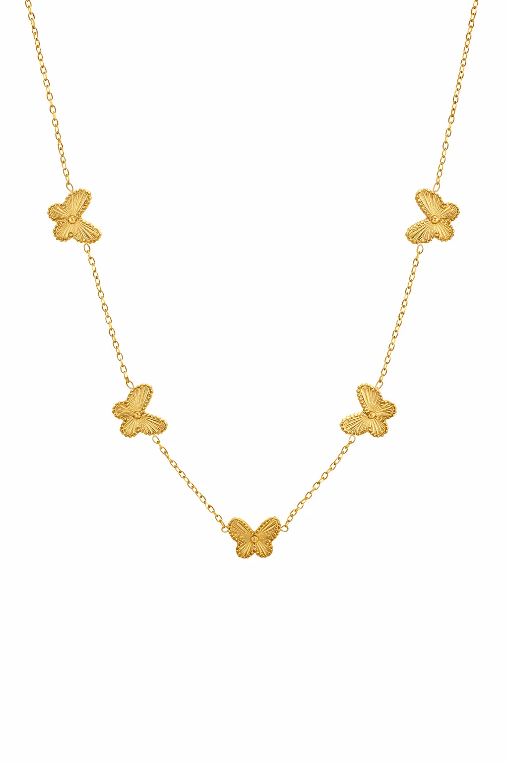 Butterfly Flutter Necklace - Gold sold by The Impeccable Pig