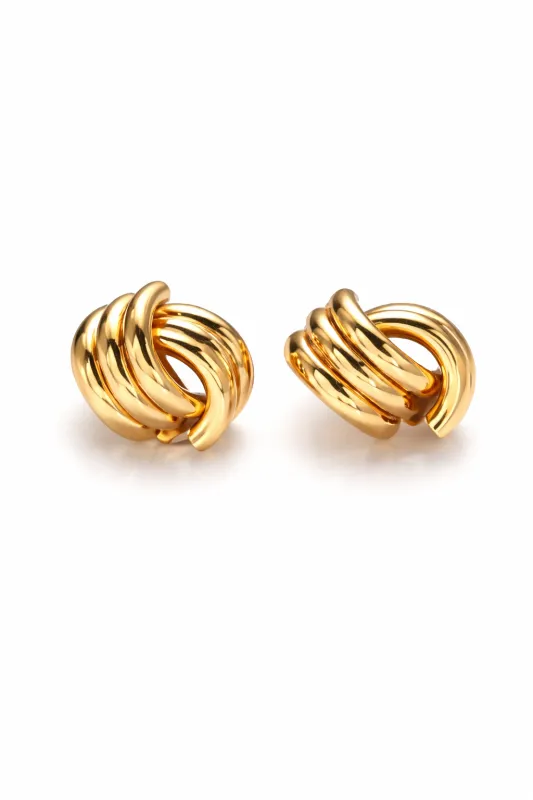Golden Vibe Earrings - Gold made by The Impeccable Pig