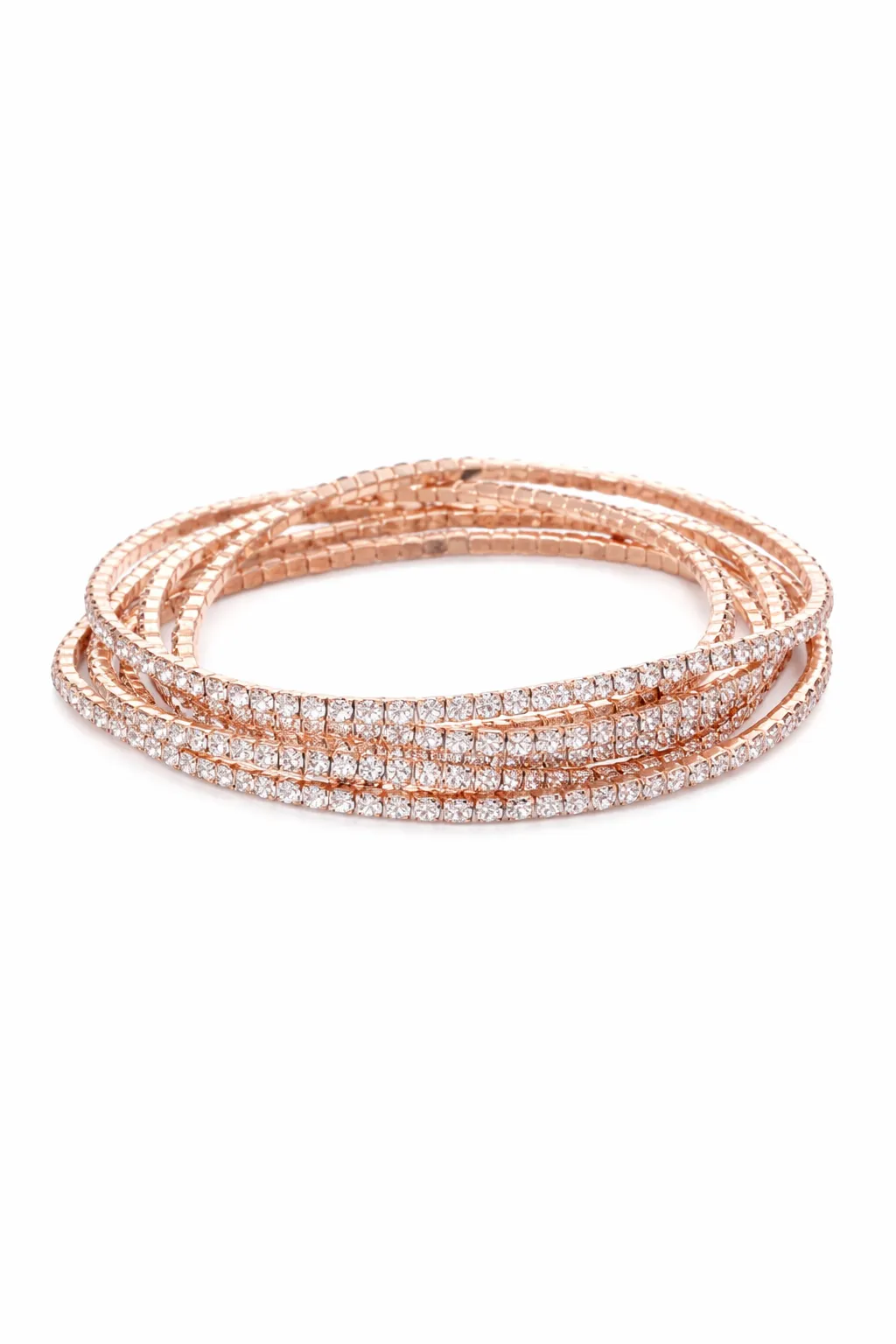Watch Her Sparkle Bracelet Set - Rose Gold sold by The Impeccable Pig