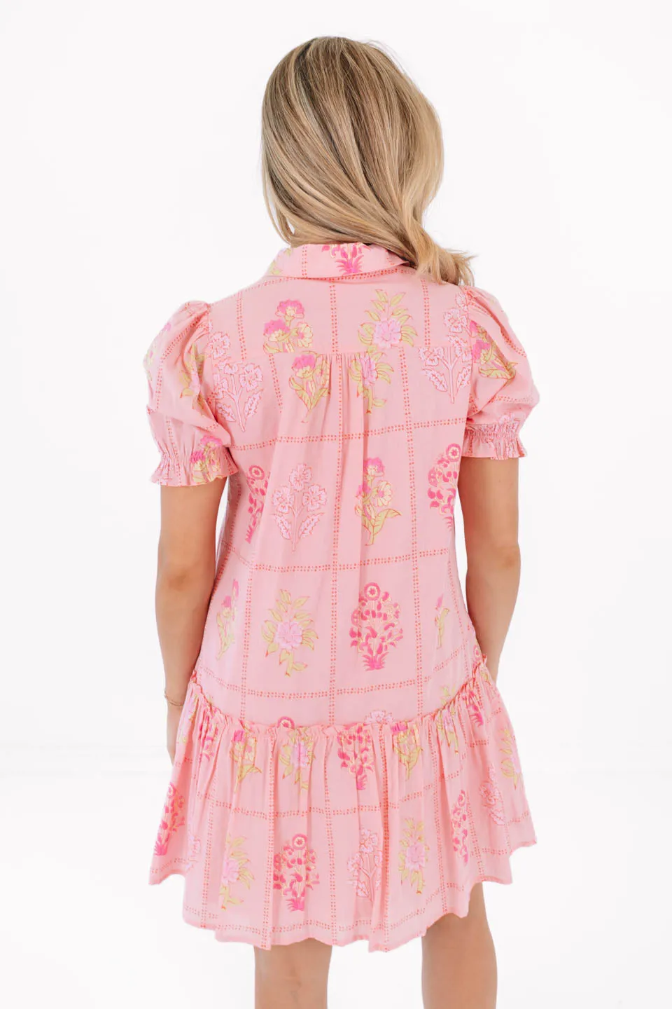The Emery Collared Button Up Dress - Pink sold by The Impeccable Pig product image thumbnail 4