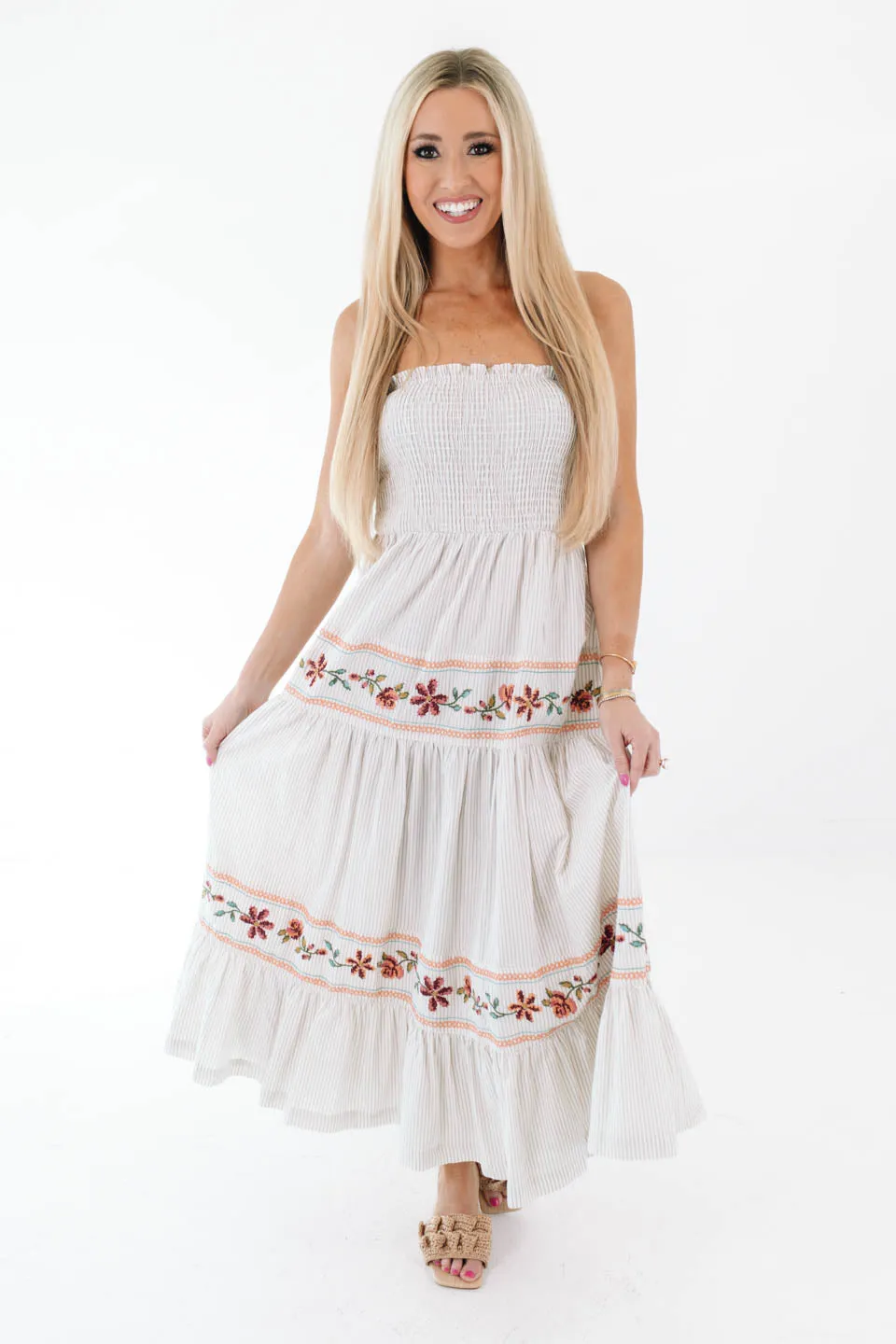 Nonstop Compliments Midi Dress - Taupe sold by The Impeccable Pig