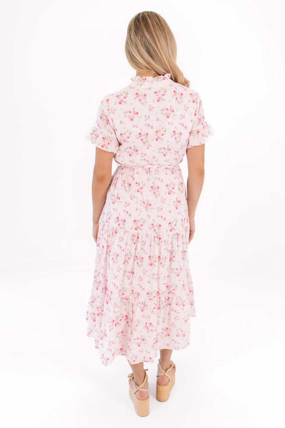 The Ellie Button Up Midi Dress - Pink sold by The Impeccable Pig product image thumbnail 3