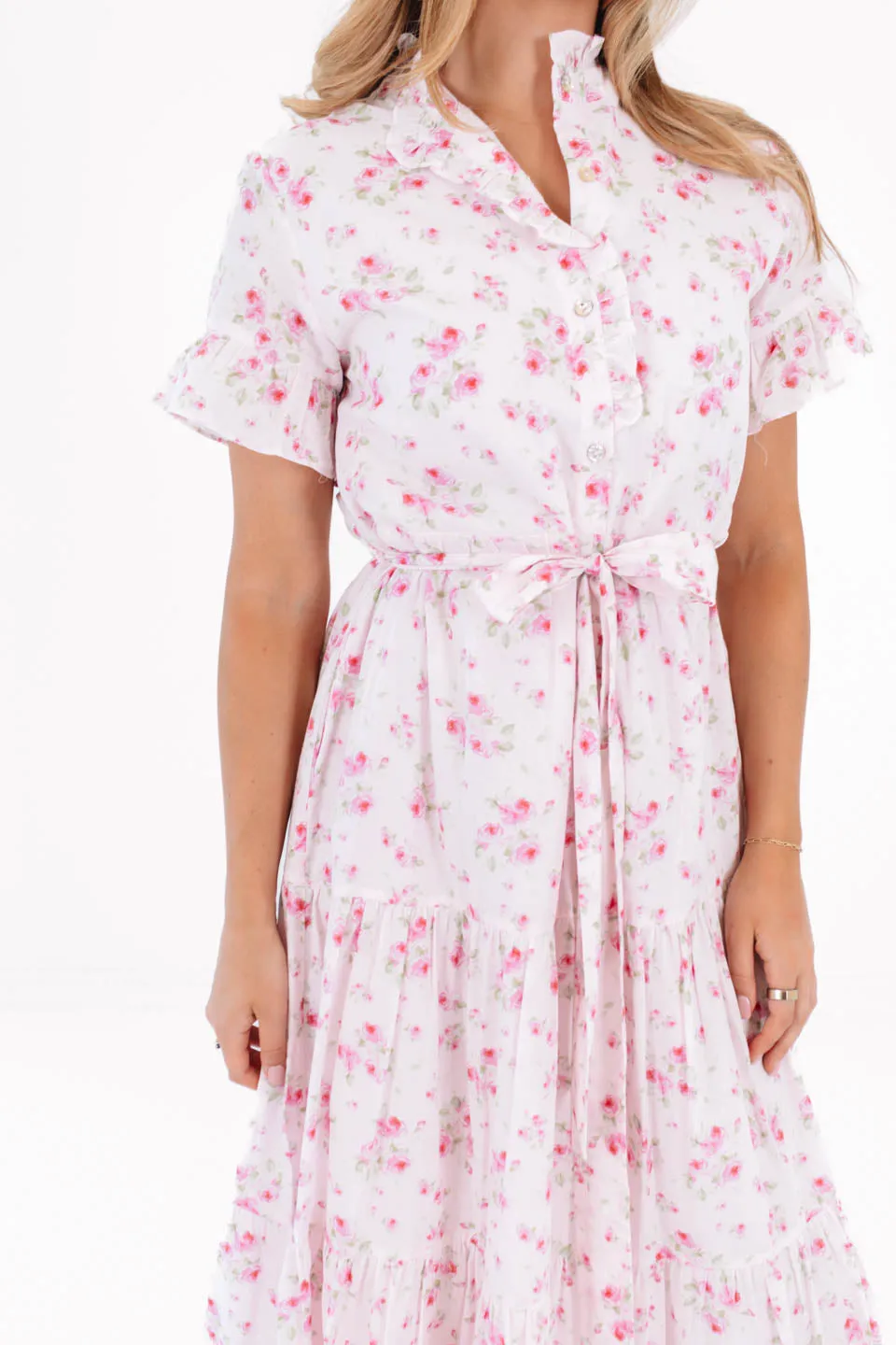 The Ellie Button Up Midi Dress - Pink sold by The Impeccable Pig product image thumbnail 4