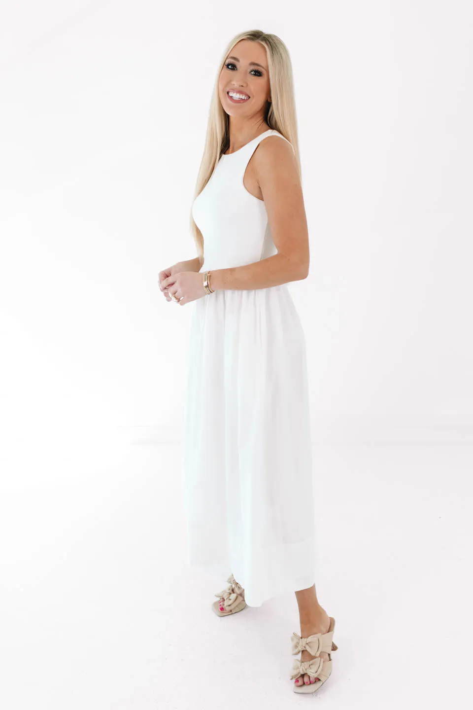 Martini Hour Midi Dress - White sold by The Impeccable Pig product image thumbnail 4
