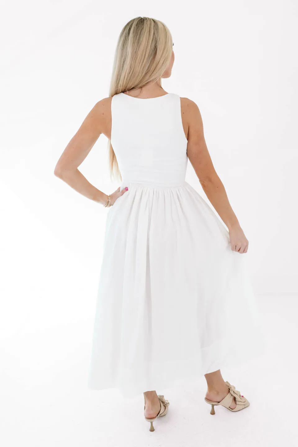 Martini Hour Midi Dress - White sold by The Impeccable Pig product image thumbnail 5