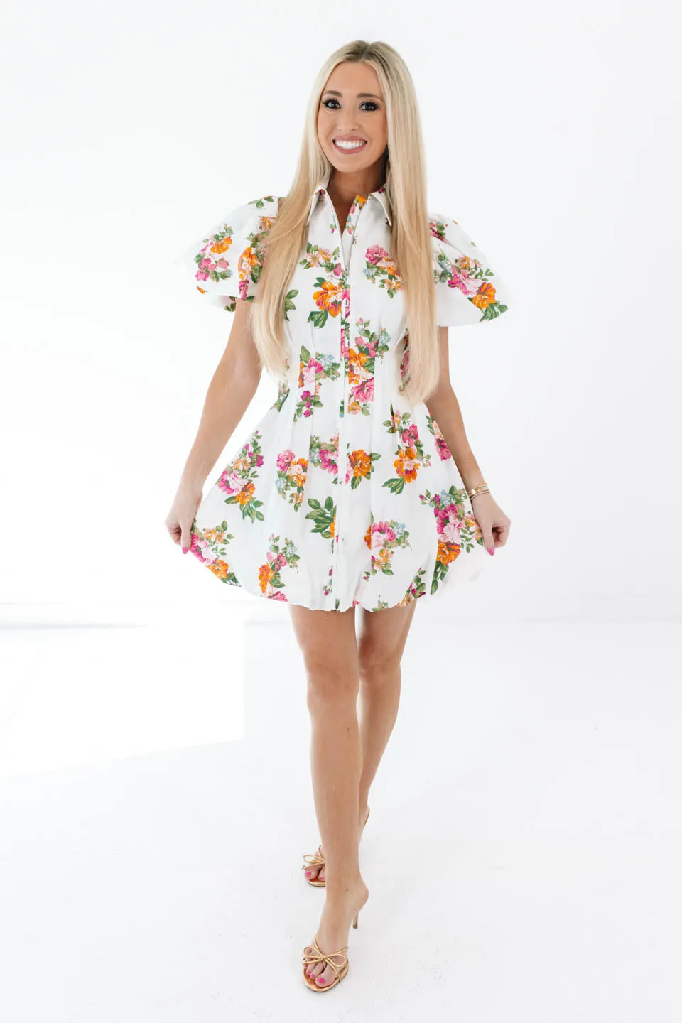 Springtime Glow Dress - White sold by The Impeccable Pig product image thumbnail 3