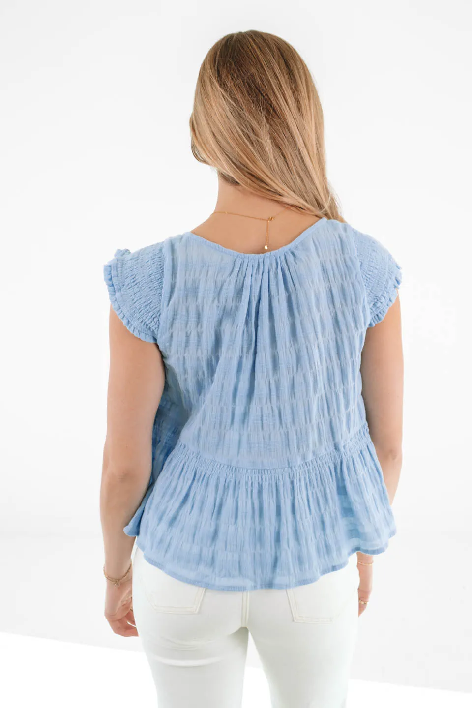 Flirty Expressions Top - Blue sold by The Impeccable Pig product image thumbnail 5