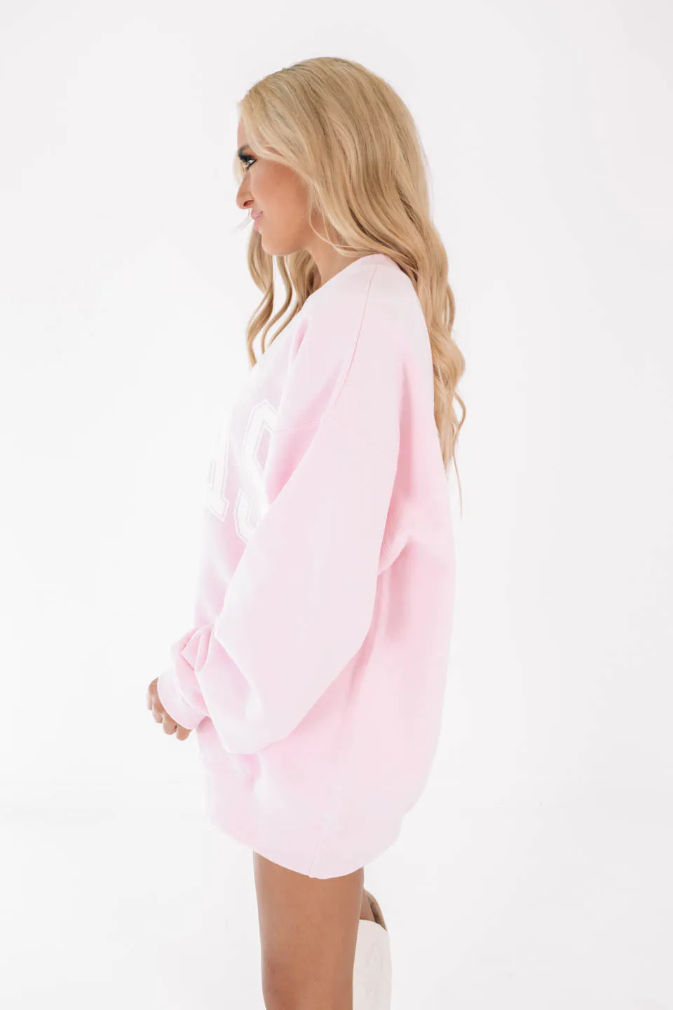 Varsity Texas Sweatshirt - Pale Pink sold by The Impeccable Pig product image thumbnail 4