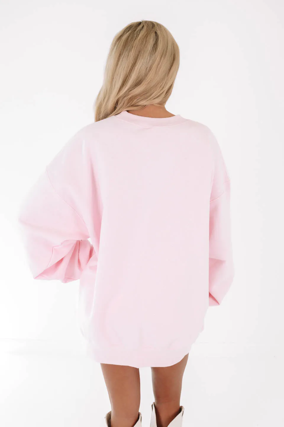 Varsity Texas Sweatshirt - Pale Pink sold by The Impeccable Pig product image thumbnail 5