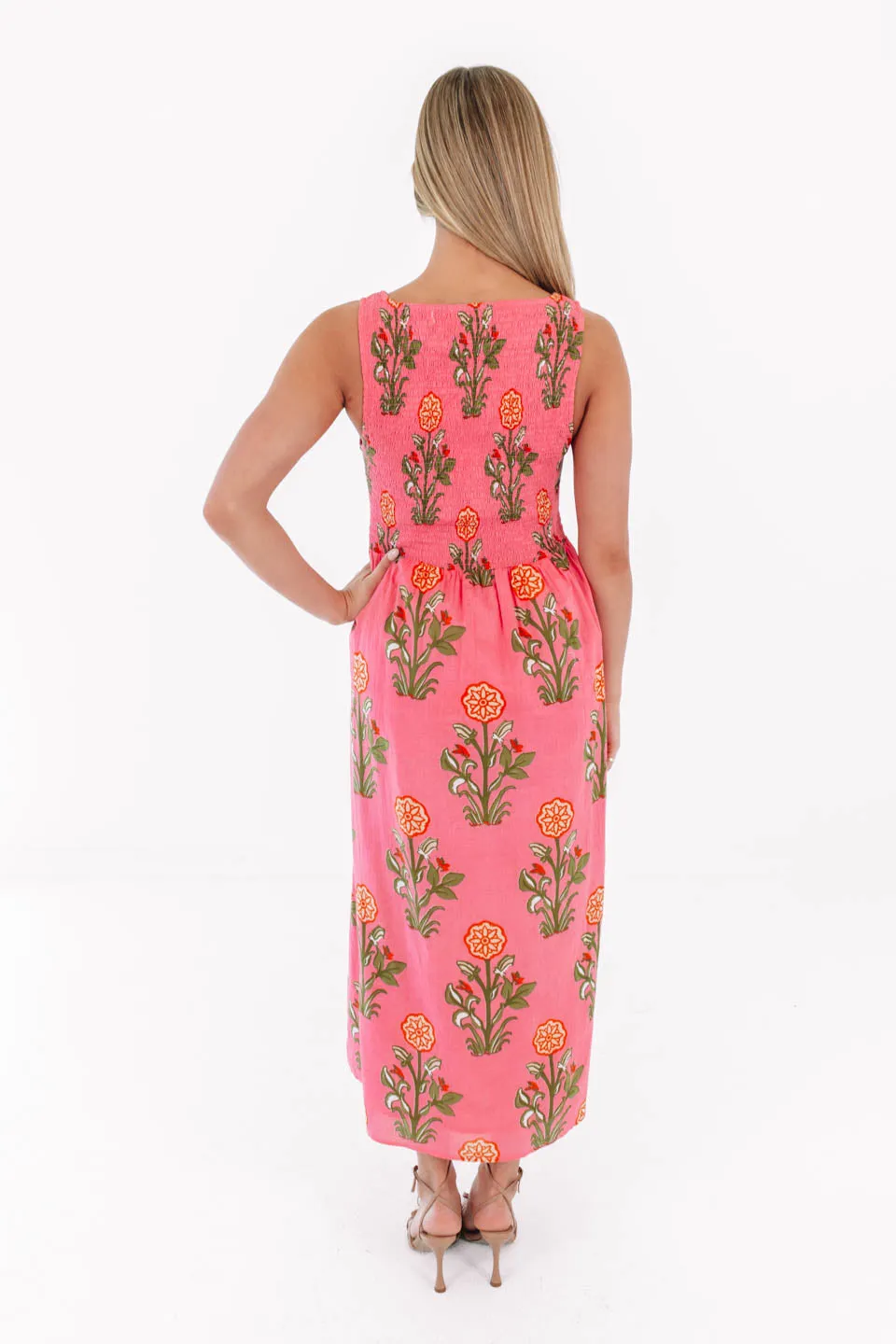 Warmer Weather Midi Dress - Pink sold by The Impeccable Pig product image thumbnail 4