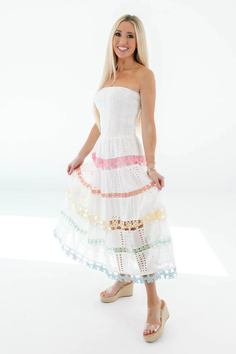 Day By Day Midi Dress - White sold by The Impeccable Pig product image thumbnail 3