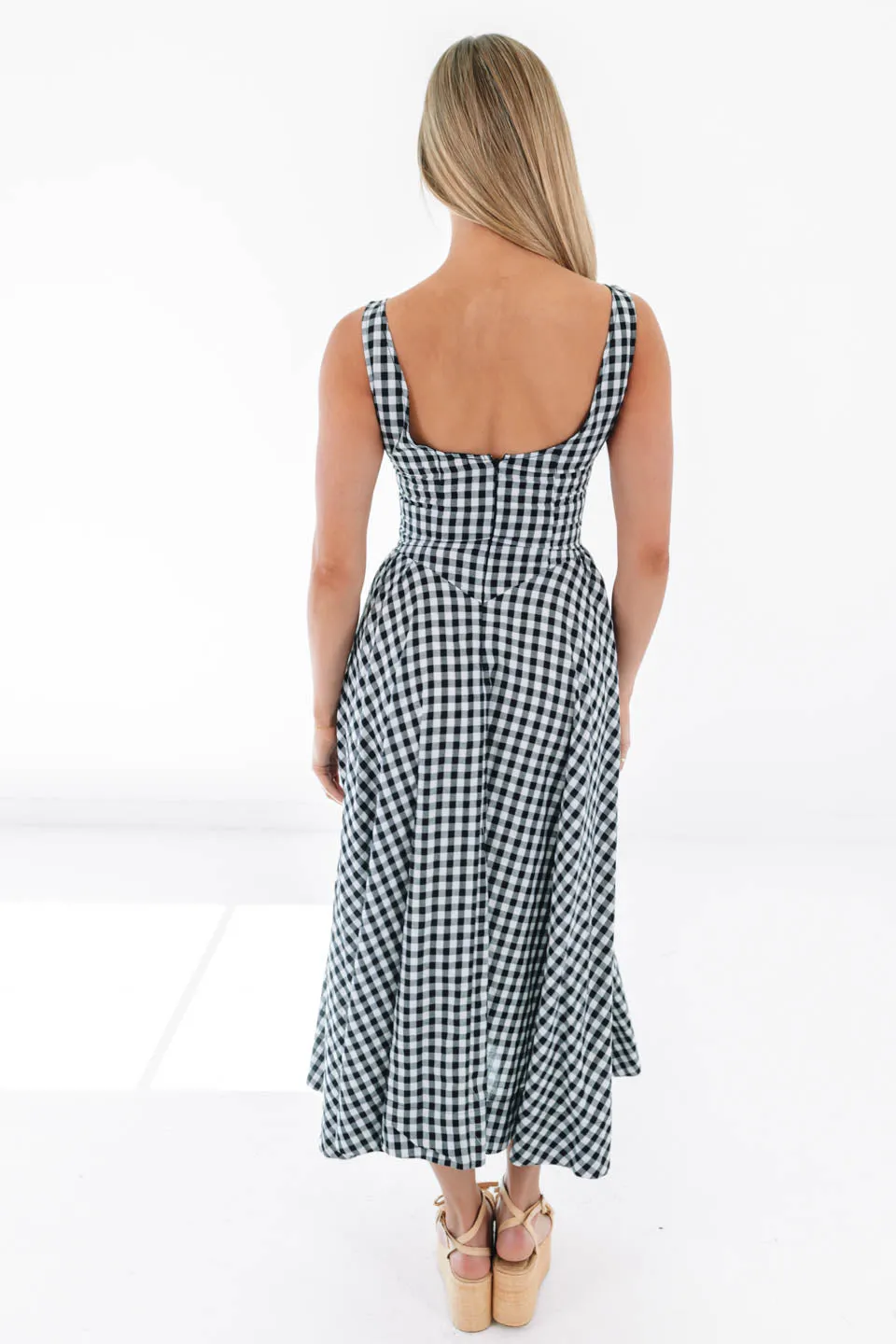 Gone Girl Midi Dress - Black/White sold by The Impeccable Pig product image thumbnail 5