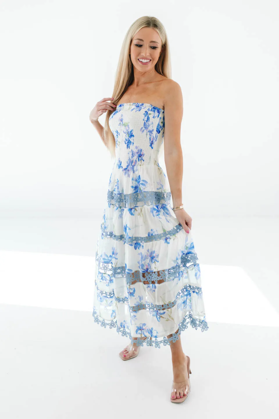In The Wind Midi Dress - White sold by The Impeccable Pig product image thumbnail 4