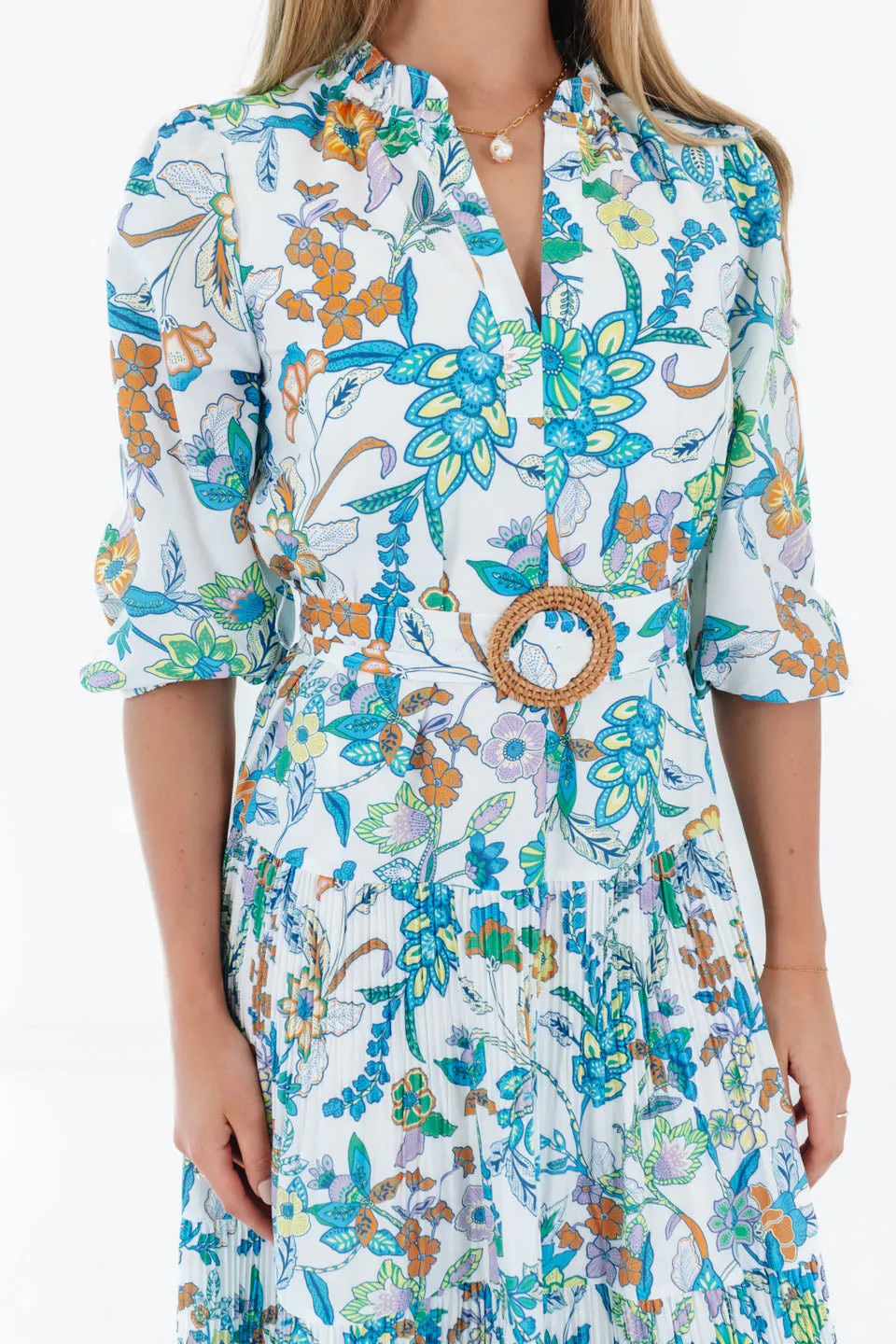 Afternoon Outing Midi Dress - White sold by The Impeccable Pig product image thumbnail 2