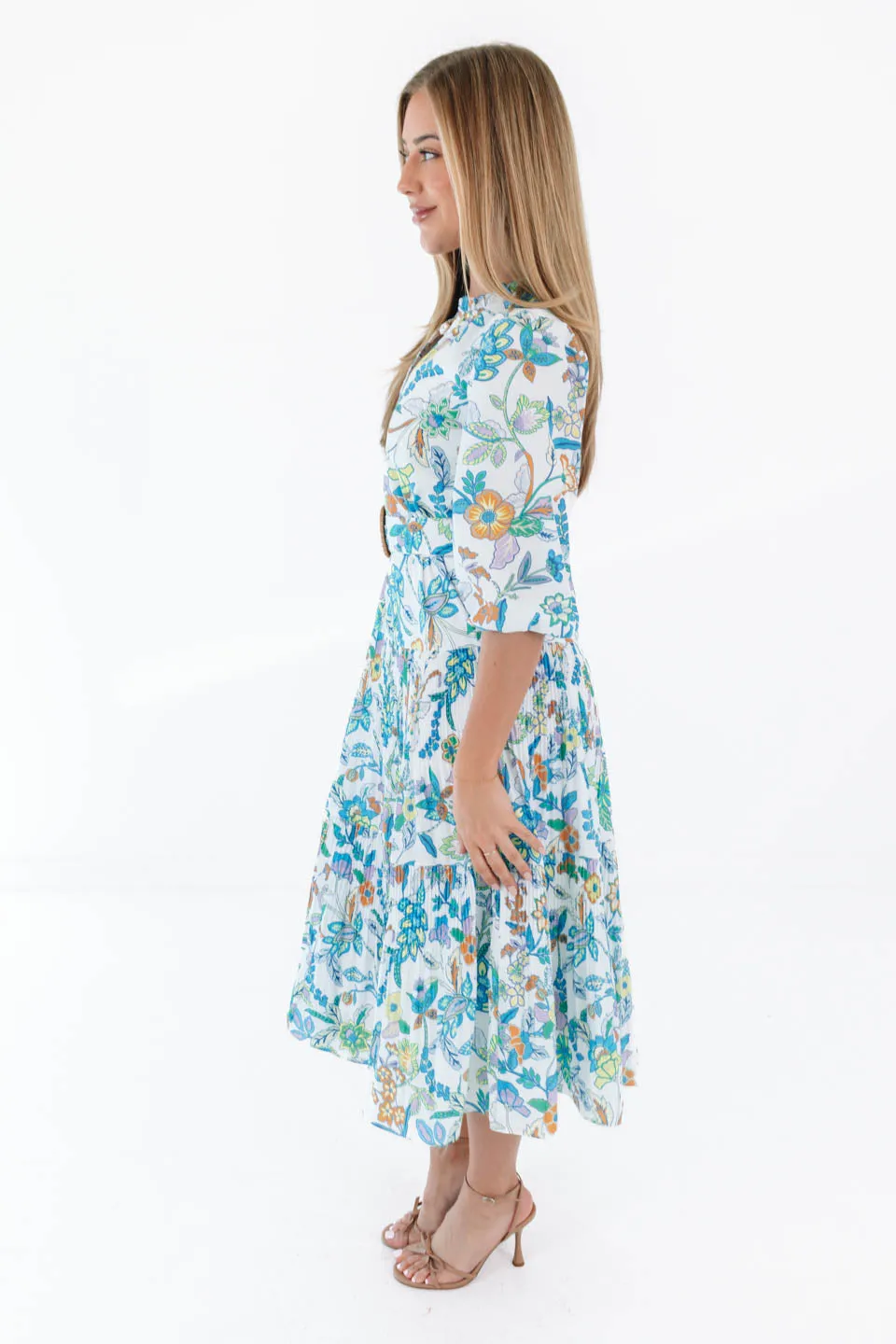 Afternoon Outing Midi Dress - White sold by The Impeccable Pig product image thumbnail 4