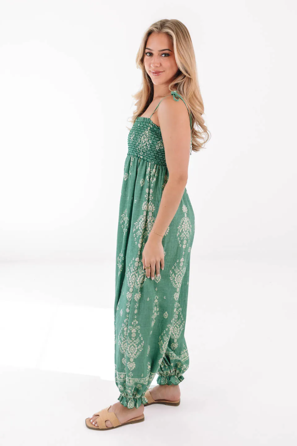 Welcome To The Jungle Jumpsuit - Green sold by The Impeccable Pig product image thumbnail 3