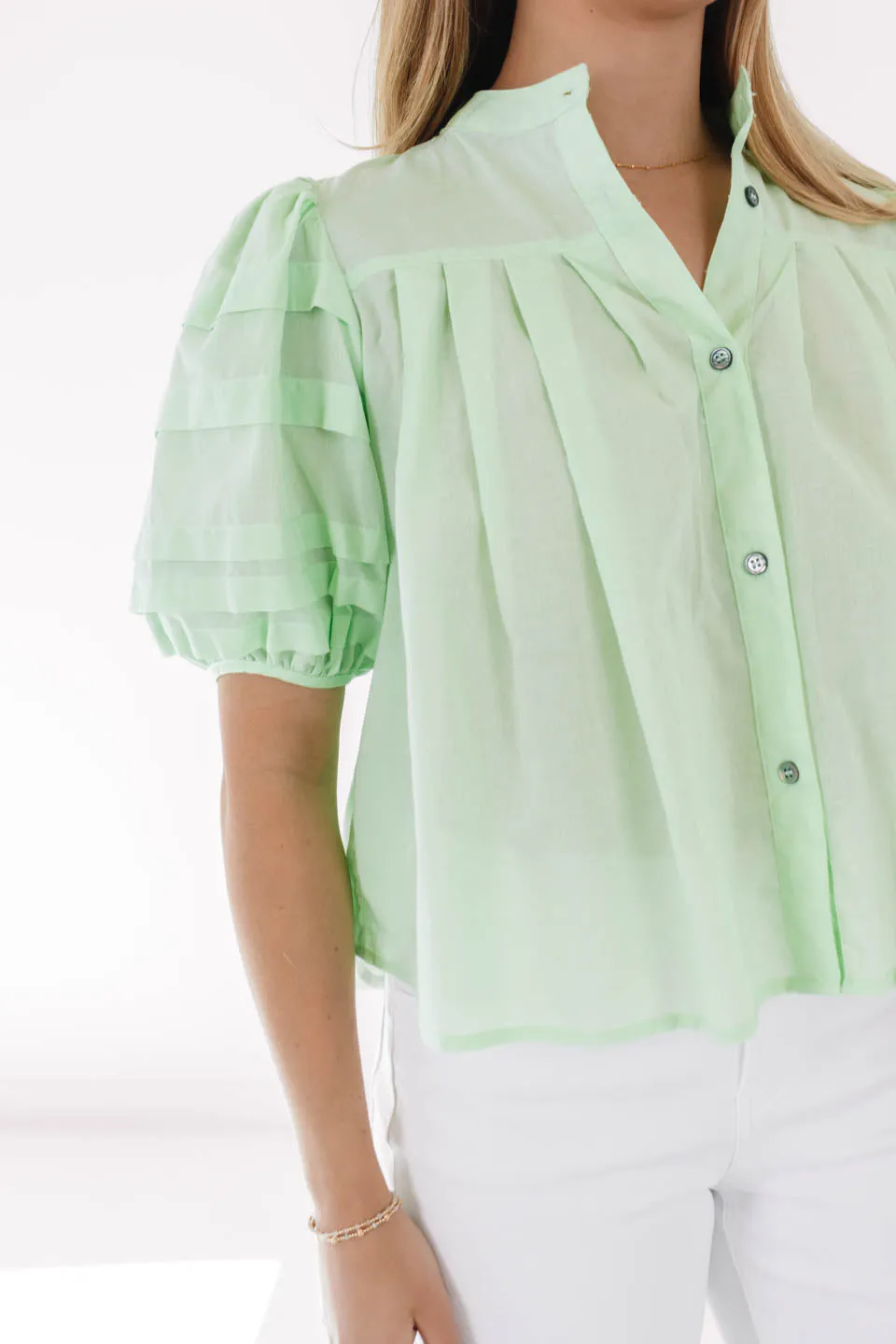 Coastal Edit Top - Green sold by The Impeccable Pig product image thumbnail 3