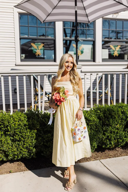 Daisy Day Midi Dress - Yellow made by Sofie the Label