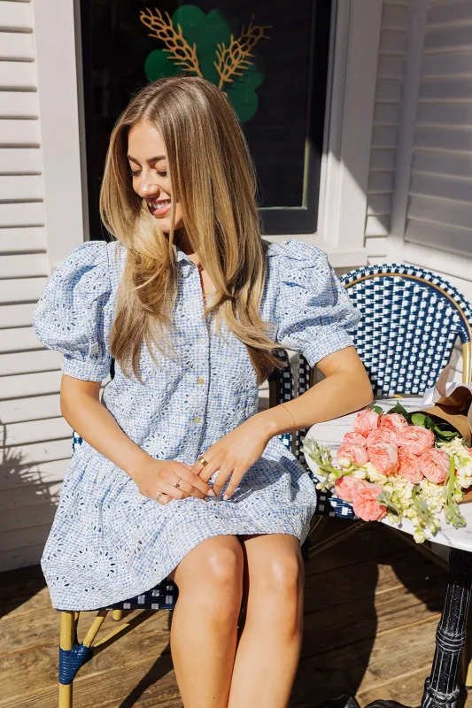 On The Hunt Dress - Blue sold by The Impeccable Pig