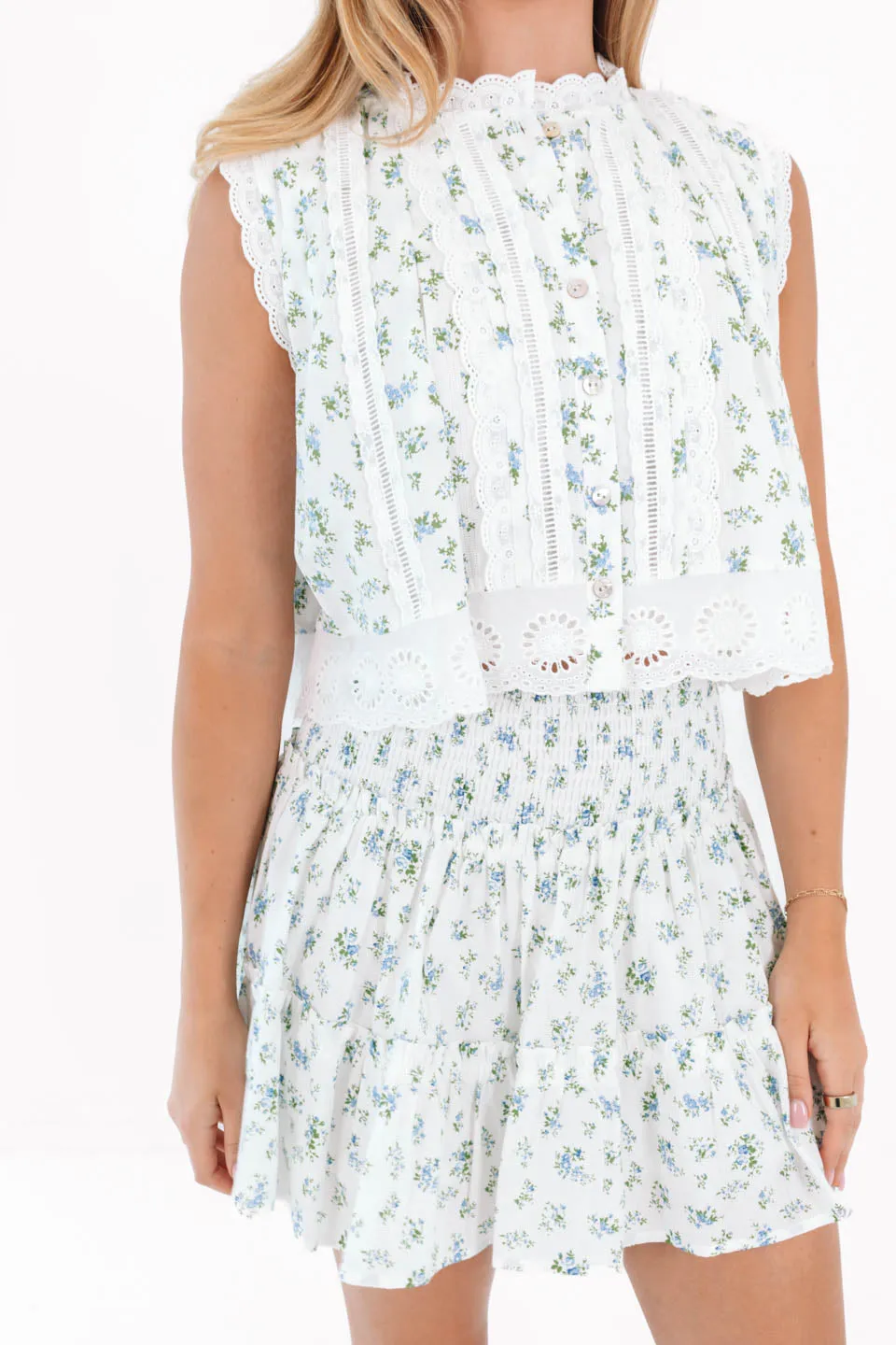The Gabby Lace Top - White sold by The Impeccable Pig product image thumbnail 3