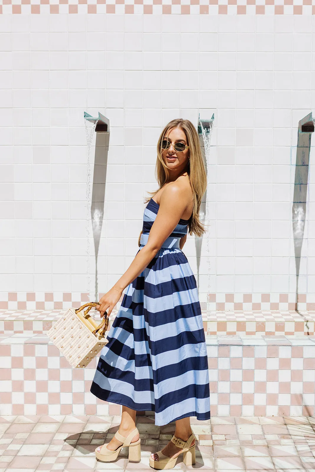 Let's Get Sailing Midi Dress - Blue sold by The Impeccable Pig product image thumbnail 5