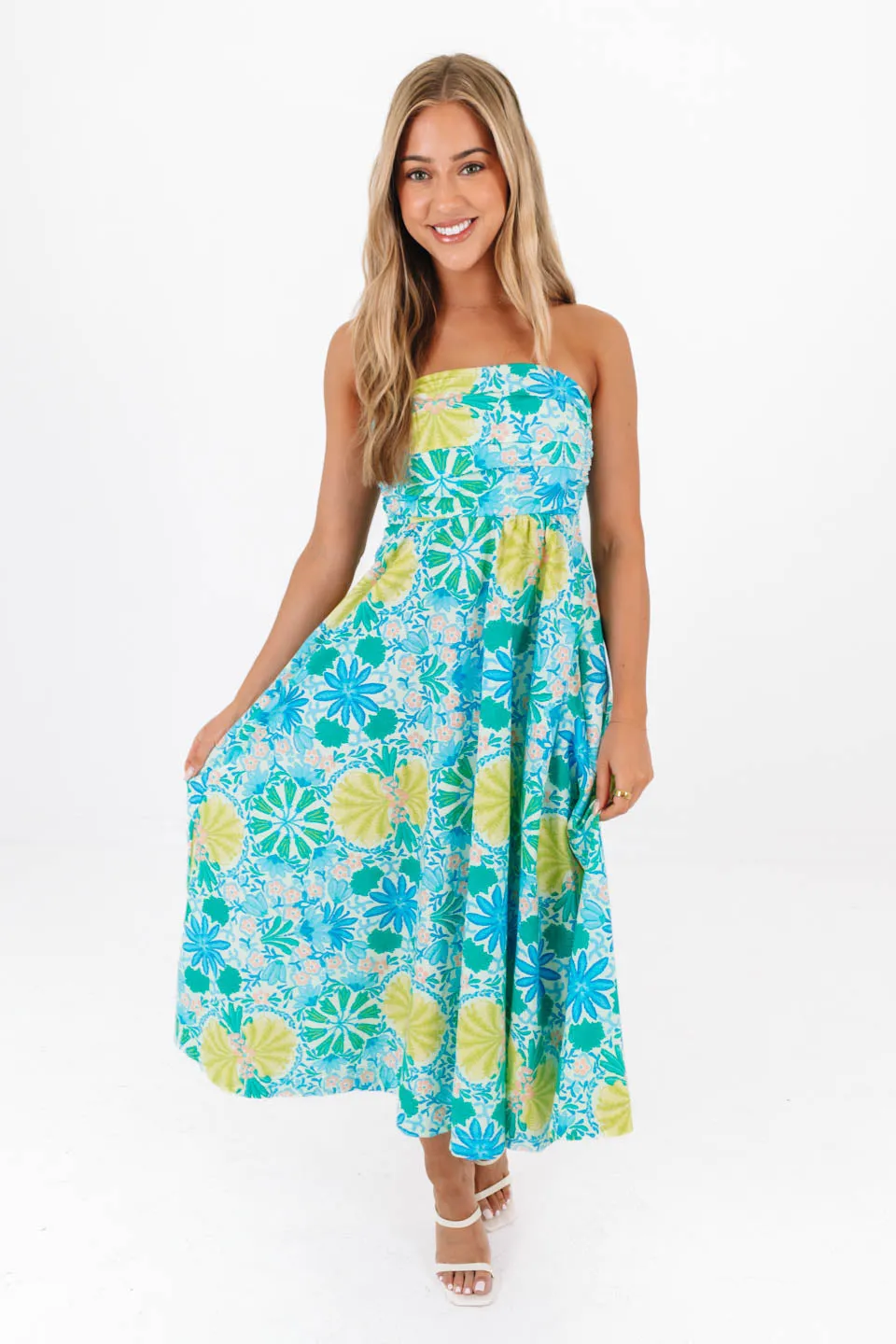 With A Twist Midi Dress - Lime sold by The Impeccable Pig product image thumbnail 3