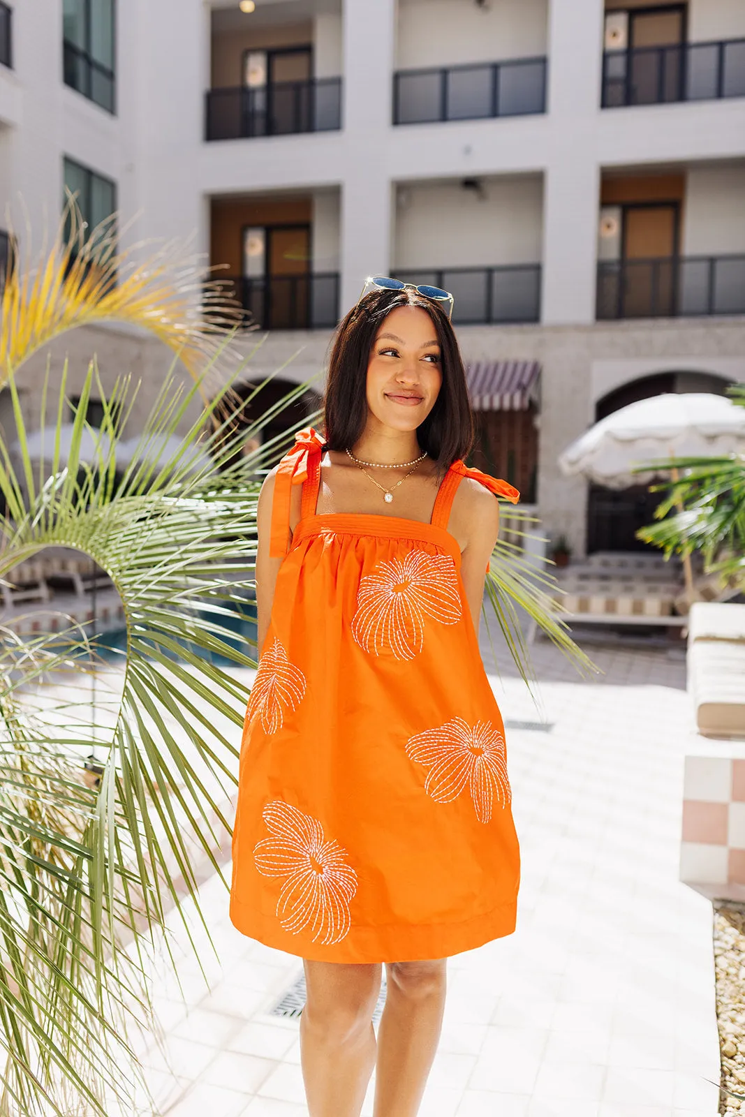 Feeling Sparks Dress - Orange sold by The Impeccable Pig