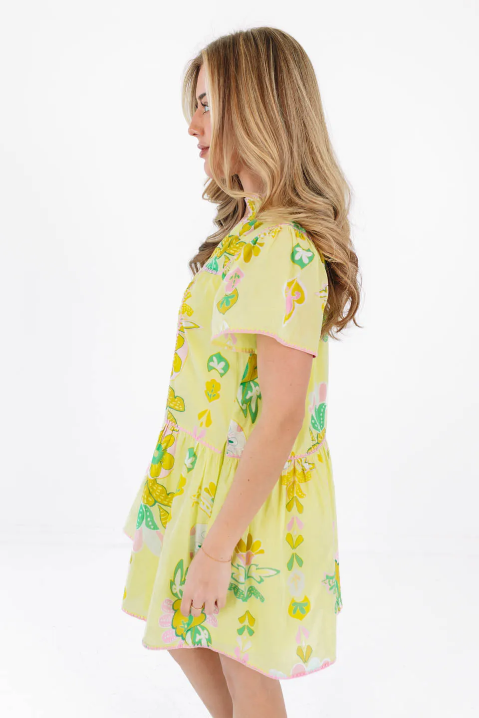 The Rainey V-Neck Dress - Lime sold by The Impeccable Pig product image thumbnail 3