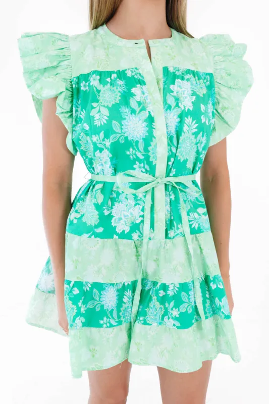 Simple Joys Dress - Green made by Strut & Bolt