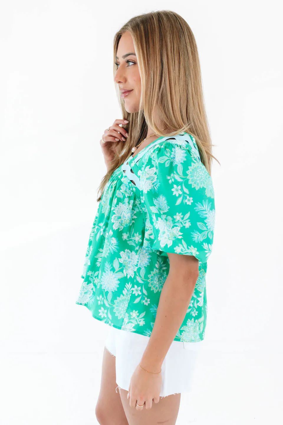 Call It Lucky Top - Green sold by The Impeccable Pig product image thumbnail 4
