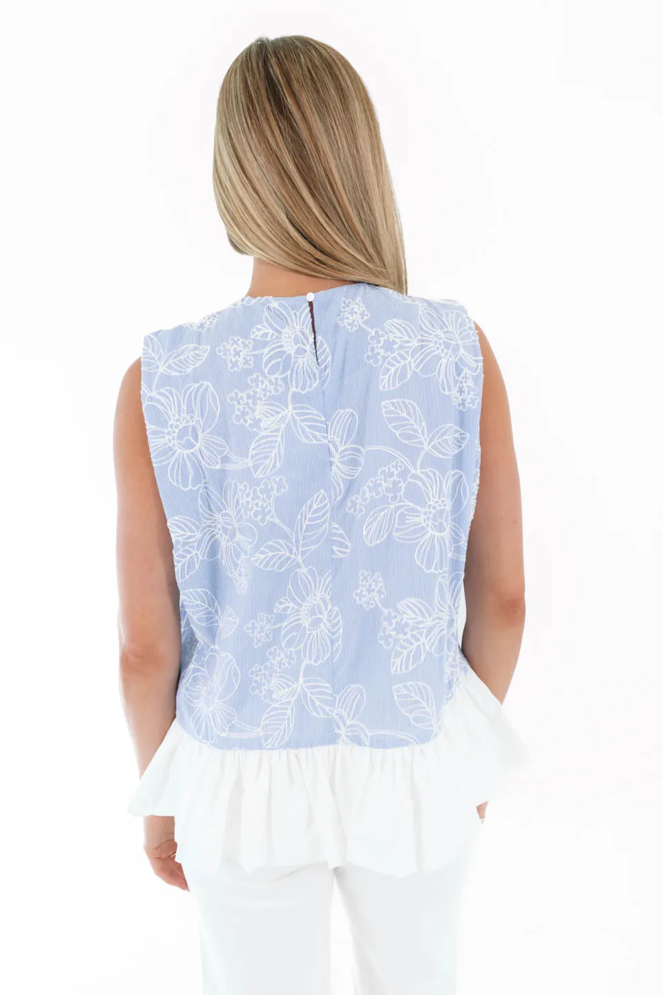 Written In The Sky Top - Blue Stripe sold by The Impeccable Pig product image thumbnail 5