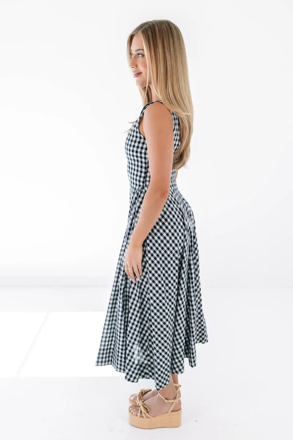 Gone Girl Midi Dress - Black/White sold by The Impeccable Pig product image thumbnail 4