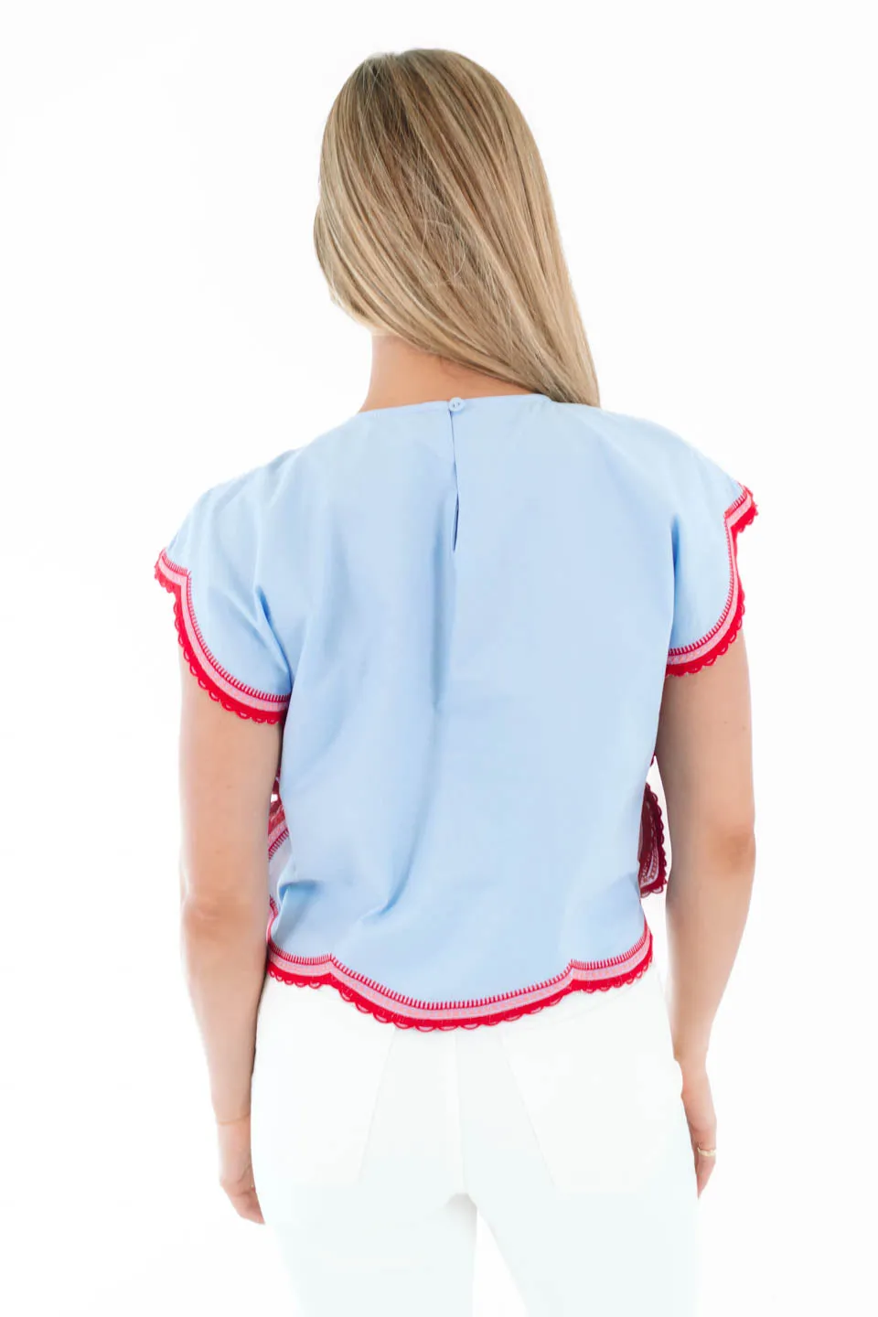Look Twice Top - Blue sold by The Impeccable Pig product image thumbnail 4