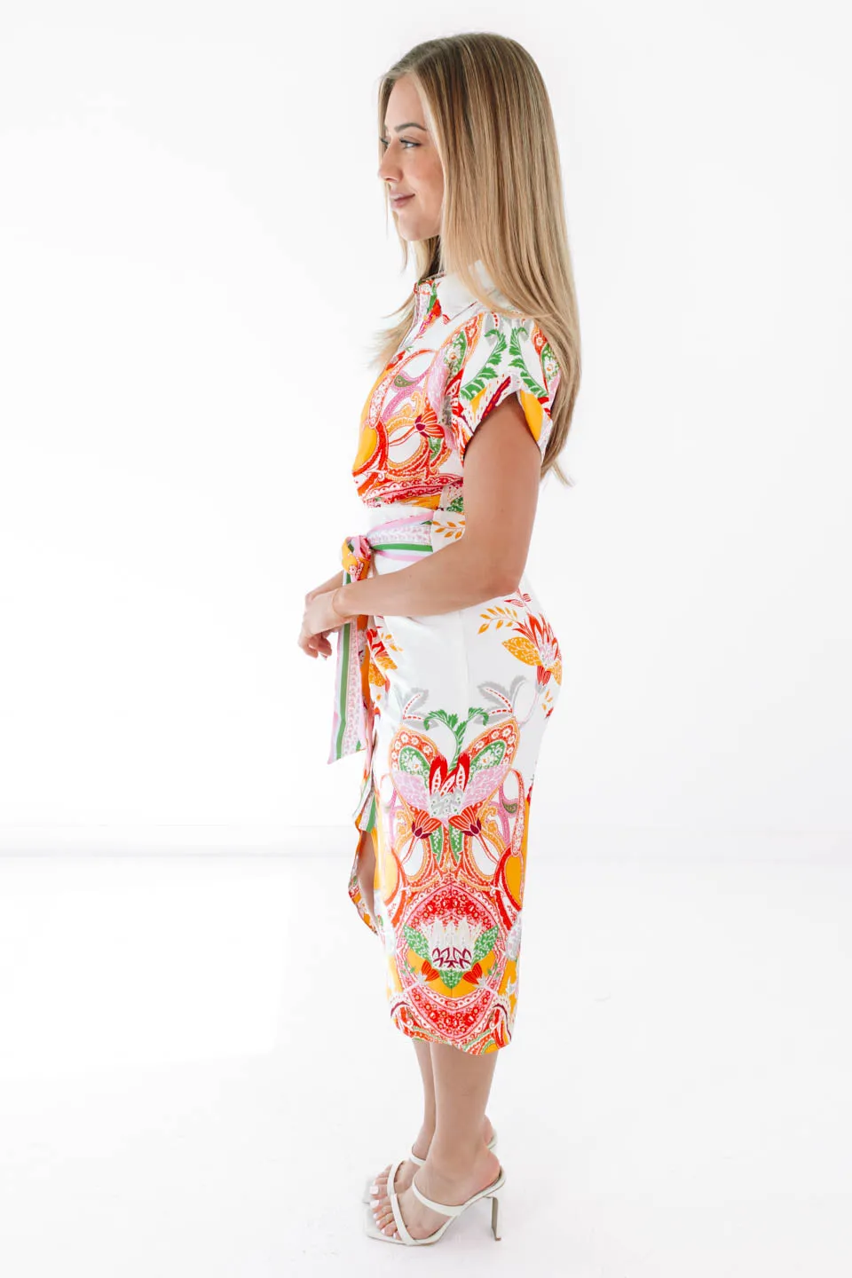 Hamptons Heat Midi Dress - White sold by The Impeccable Pig product image thumbnail 5