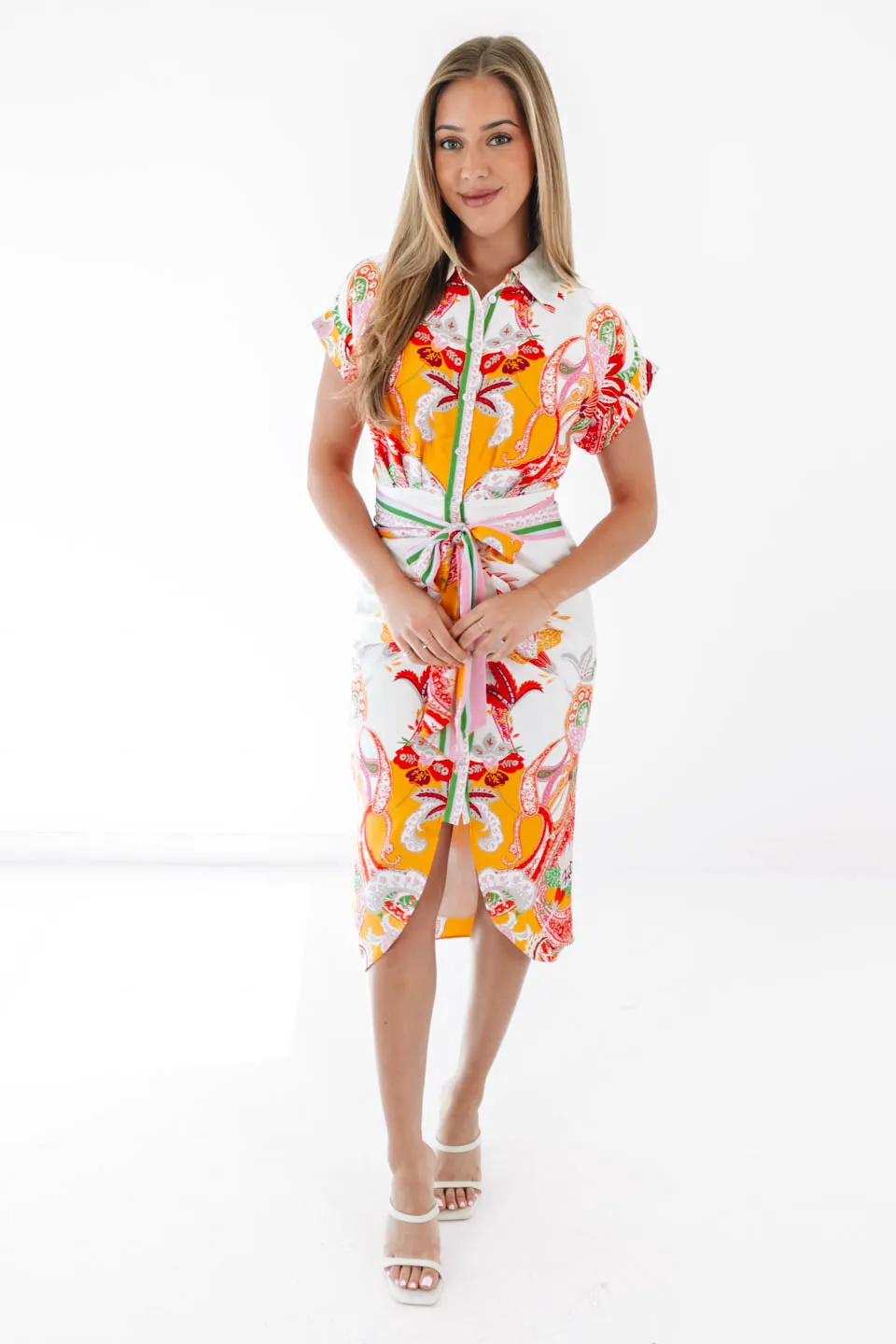 Hamptons Heat Midi Dress - White sold by The Impeccable Pig product image thumbnail 4
