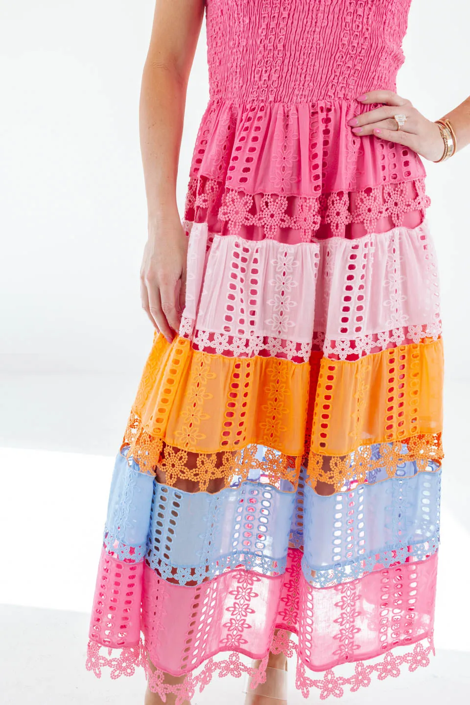 Sherbet Shade Midi Dress - Pink sold by The Impeccable Pig product image thumbnail 3