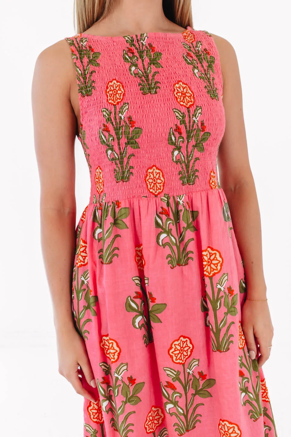 Warmer Weather Midi Dress - Pink sold by The Impeccable Pig product image thumbnail 2
