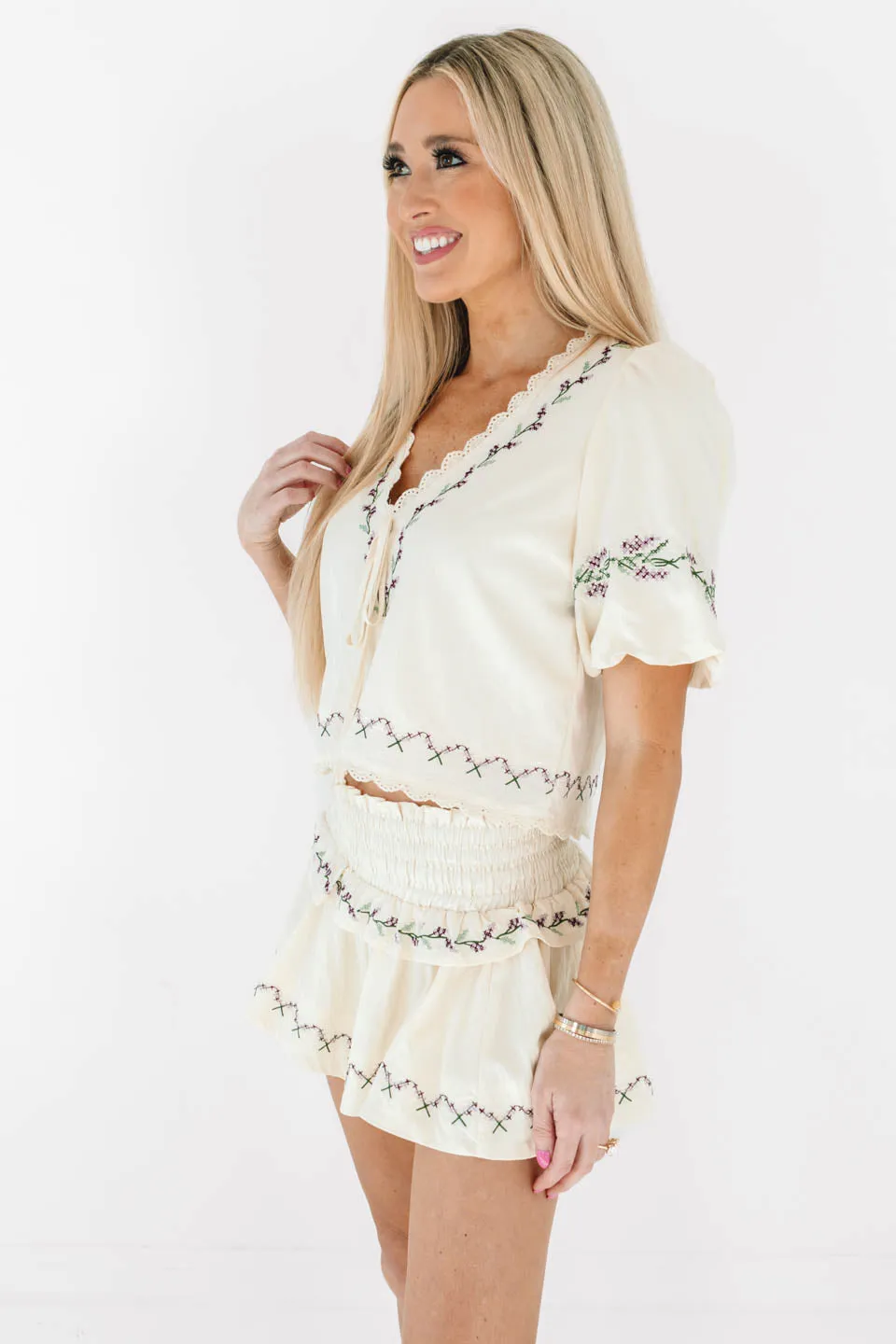 Through The Grapevine Top - Cream sold by The Impeccable Pig product image thumbnail 5