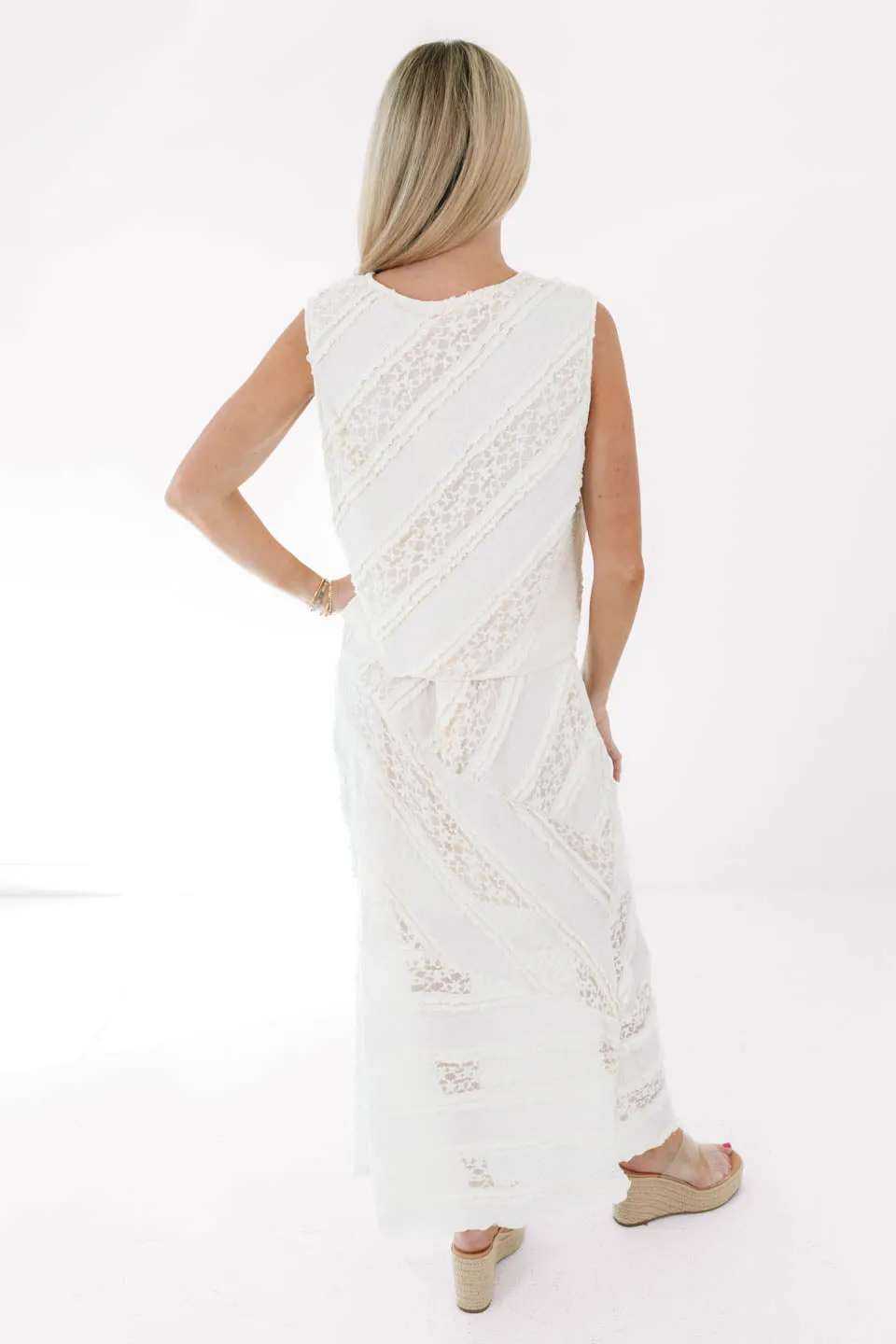 Boho Beachin' Crop Top - Cream sold by The Impeccable Pig product image thumbnail 4