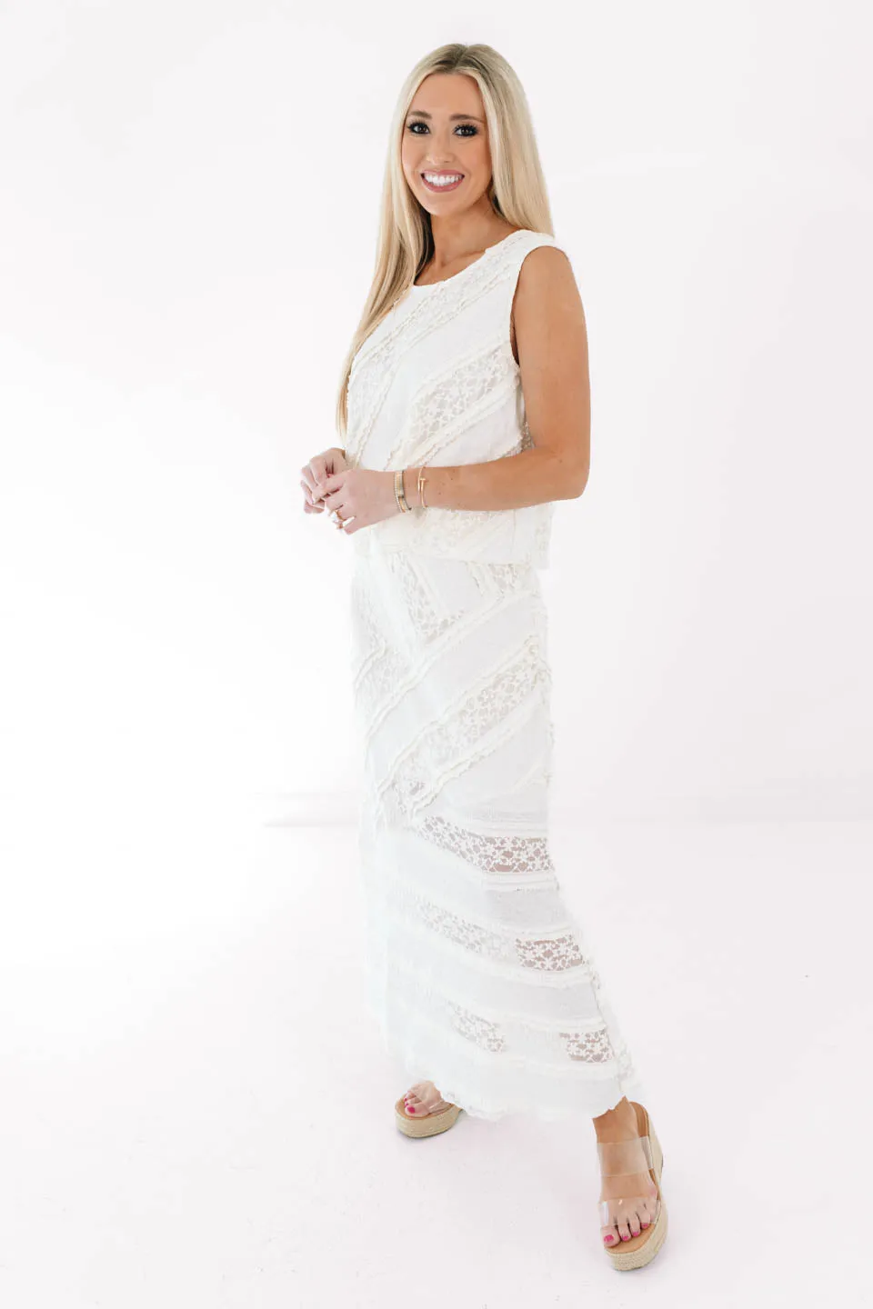 Boho Beachin' Crop Top - Cream sold by The Impeccable Pig product image thumbnail 3