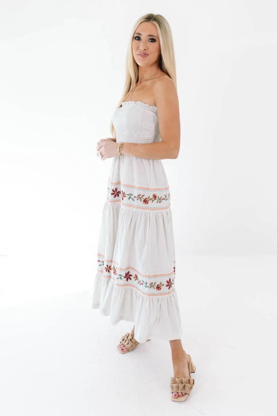 Nonstop Compliments Midi Dress - Taupe sold by The Impeccable Pig product image thumbnail 5