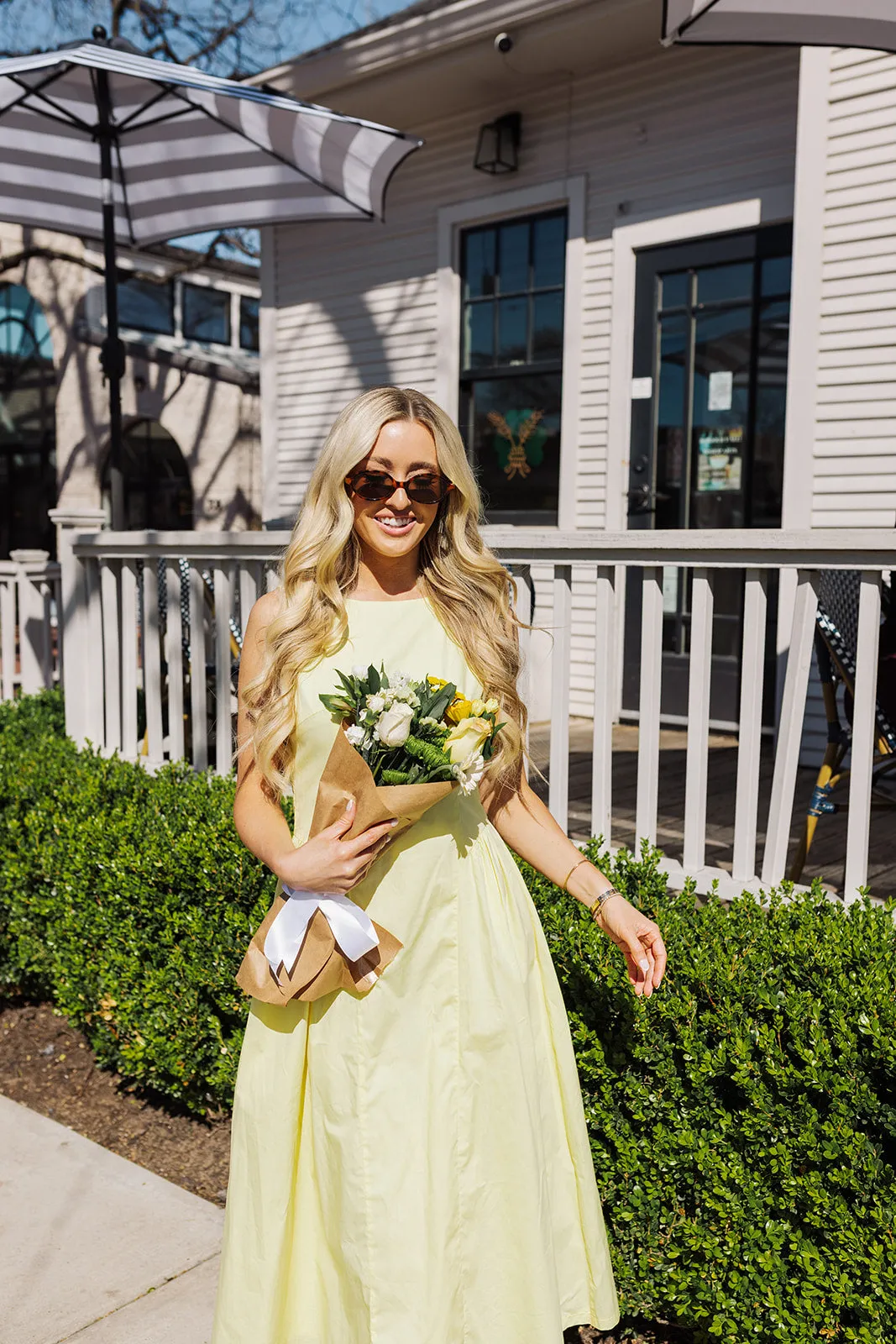 Sunshine Slay Midi Dress - Yellow sold by The Impeccable Pig
