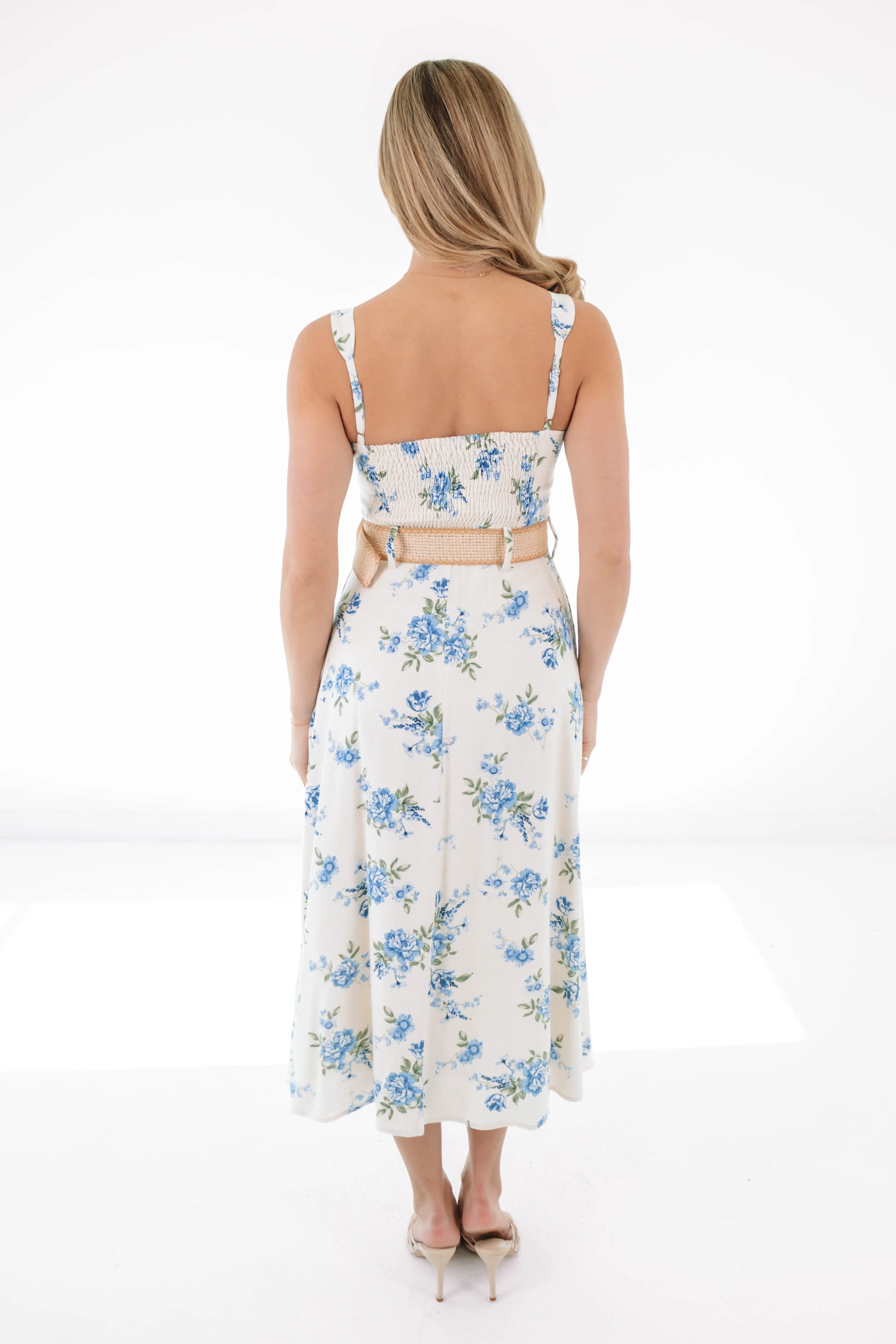 Spring Is Near Midi Dress - Beige sold by The Impeccable Pig product image thumbnail 5