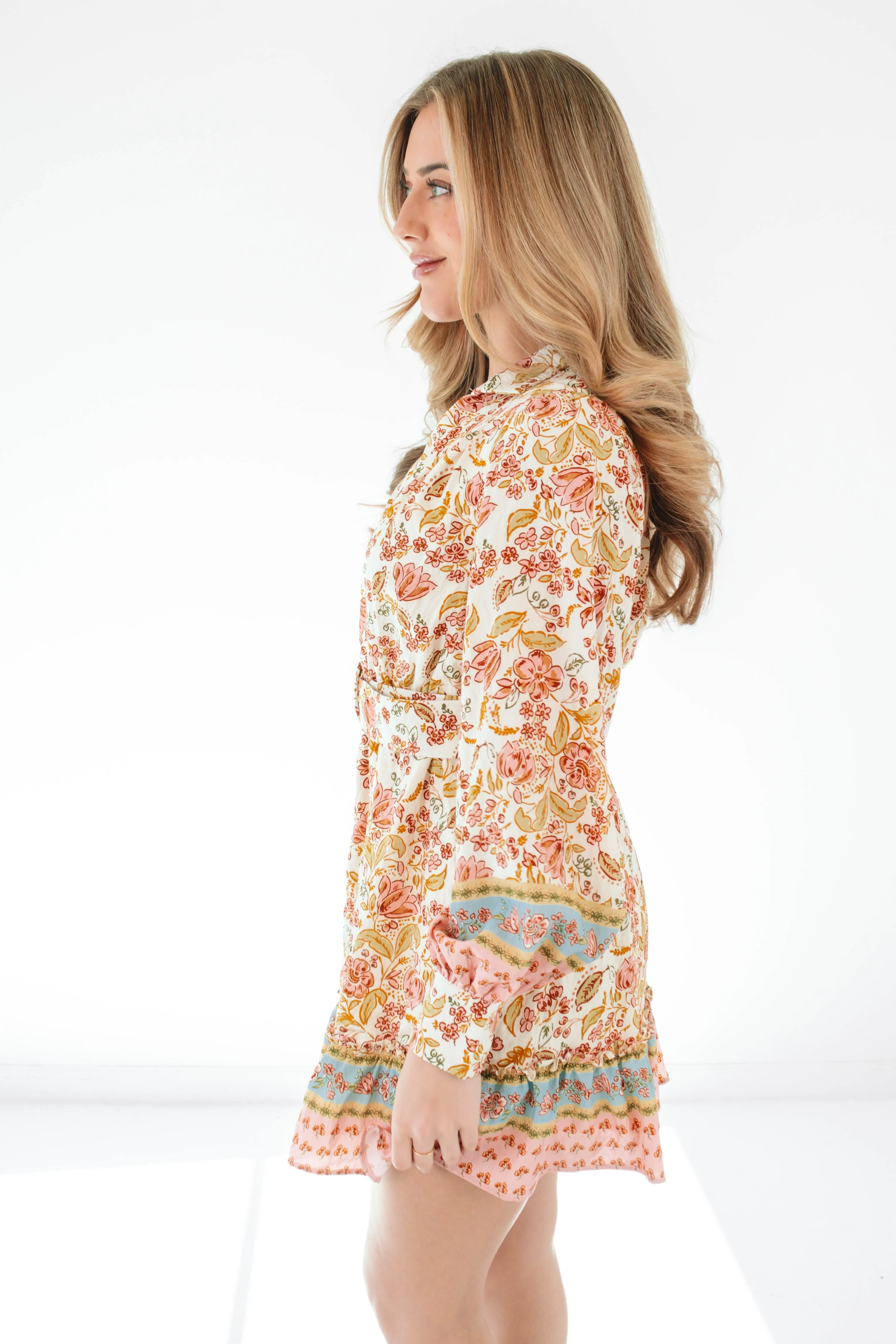 Drinks At Brunch Dress - Cream sold by The Impeccable Pig product image thumbnail 4
