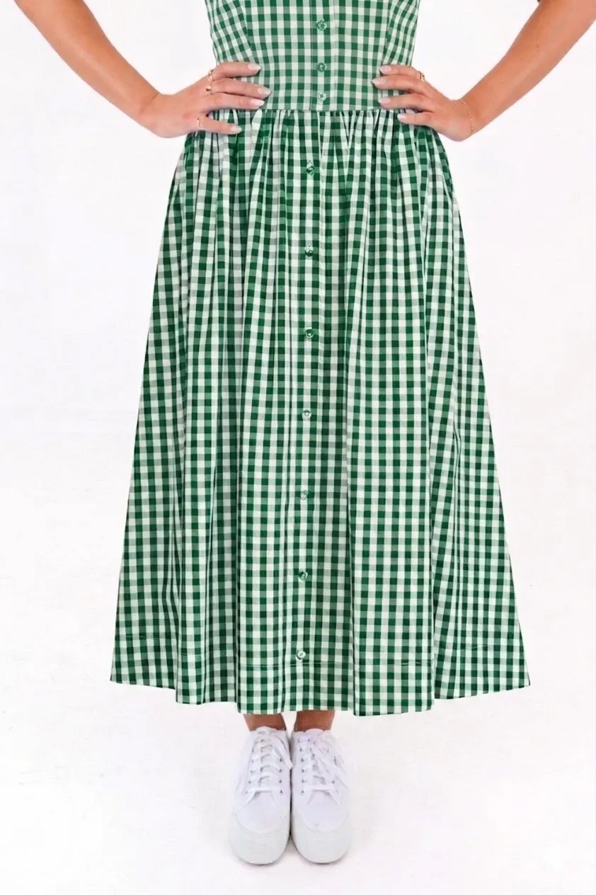 Headed To The Green Midi Skirt - Green sold by The Impeccable Pig product image thumbnail 2