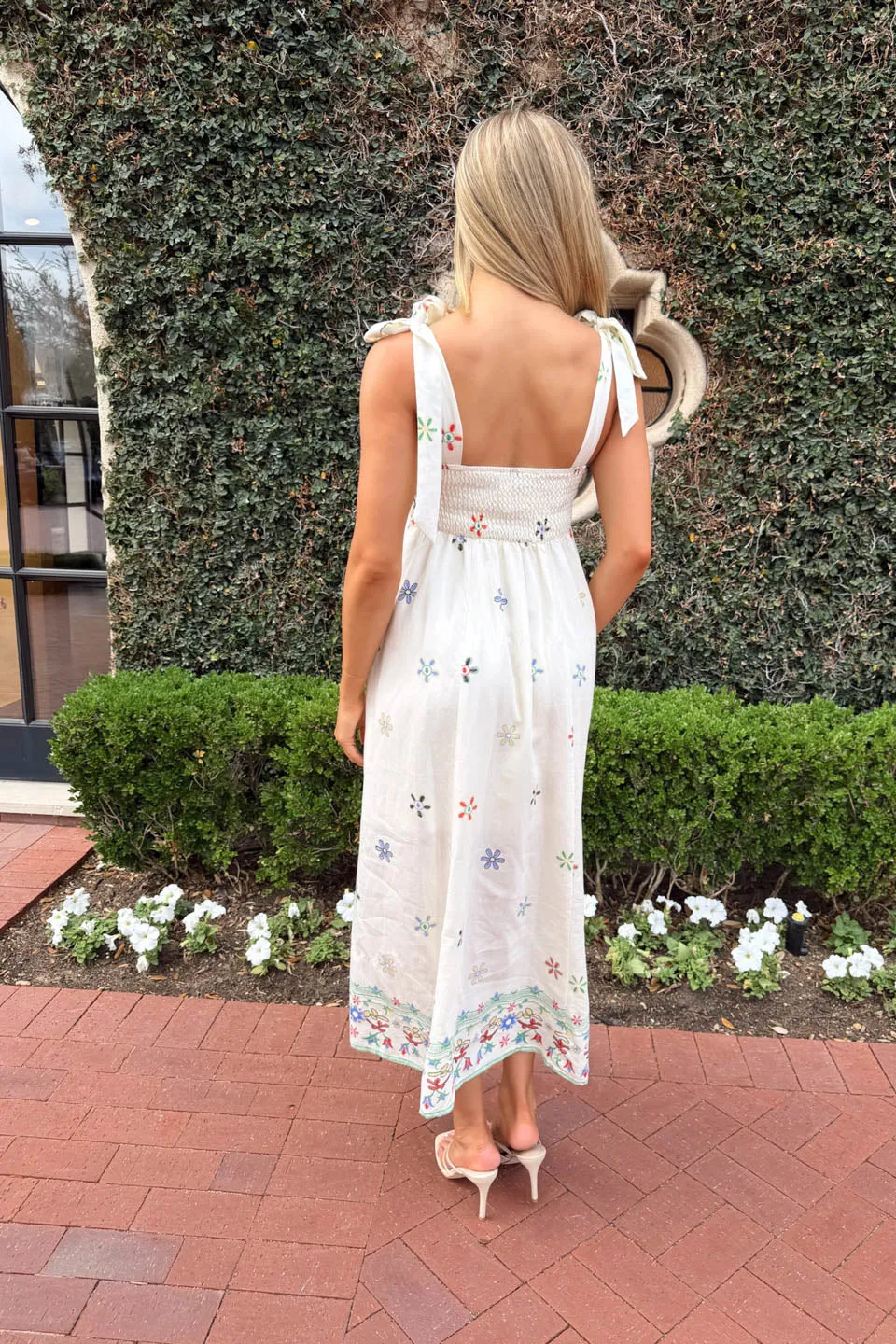 Paint By Numbers Midi Dress - Ivory sold by The Impeccable Pig product image thumbnail 5