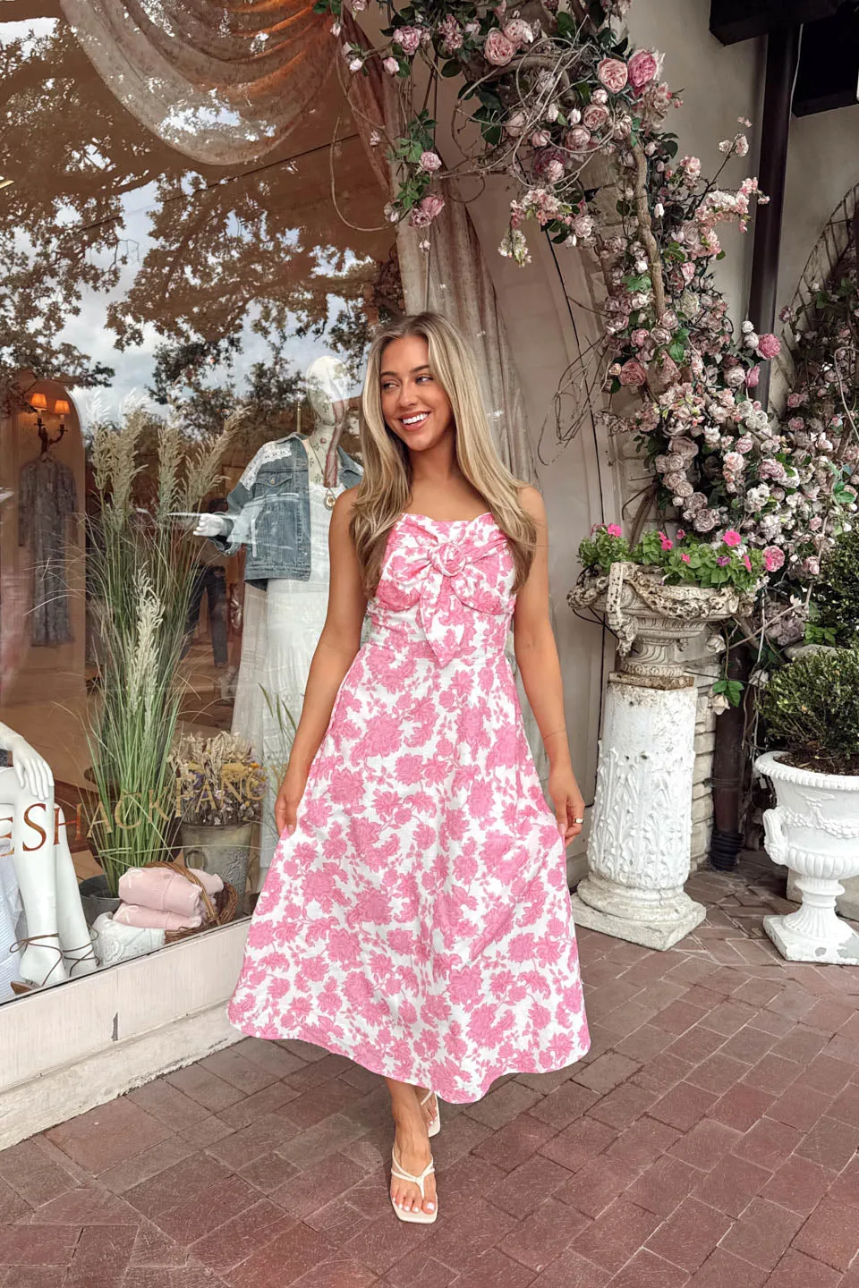 Sweet Stroll Midi Dress - Pink sold by The Impeccable Pig product image thumbnail 5